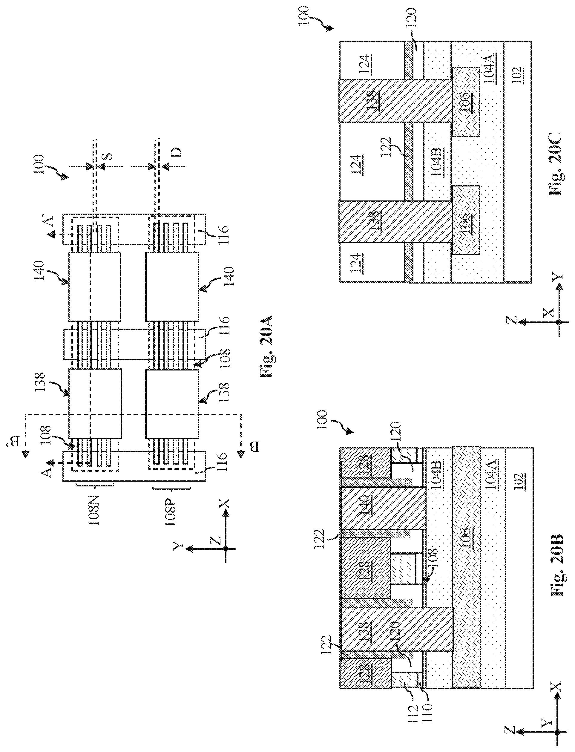 Patent US12433003 Figure 12 – 2D-channel transistor structure with asymmetric substrate contacts