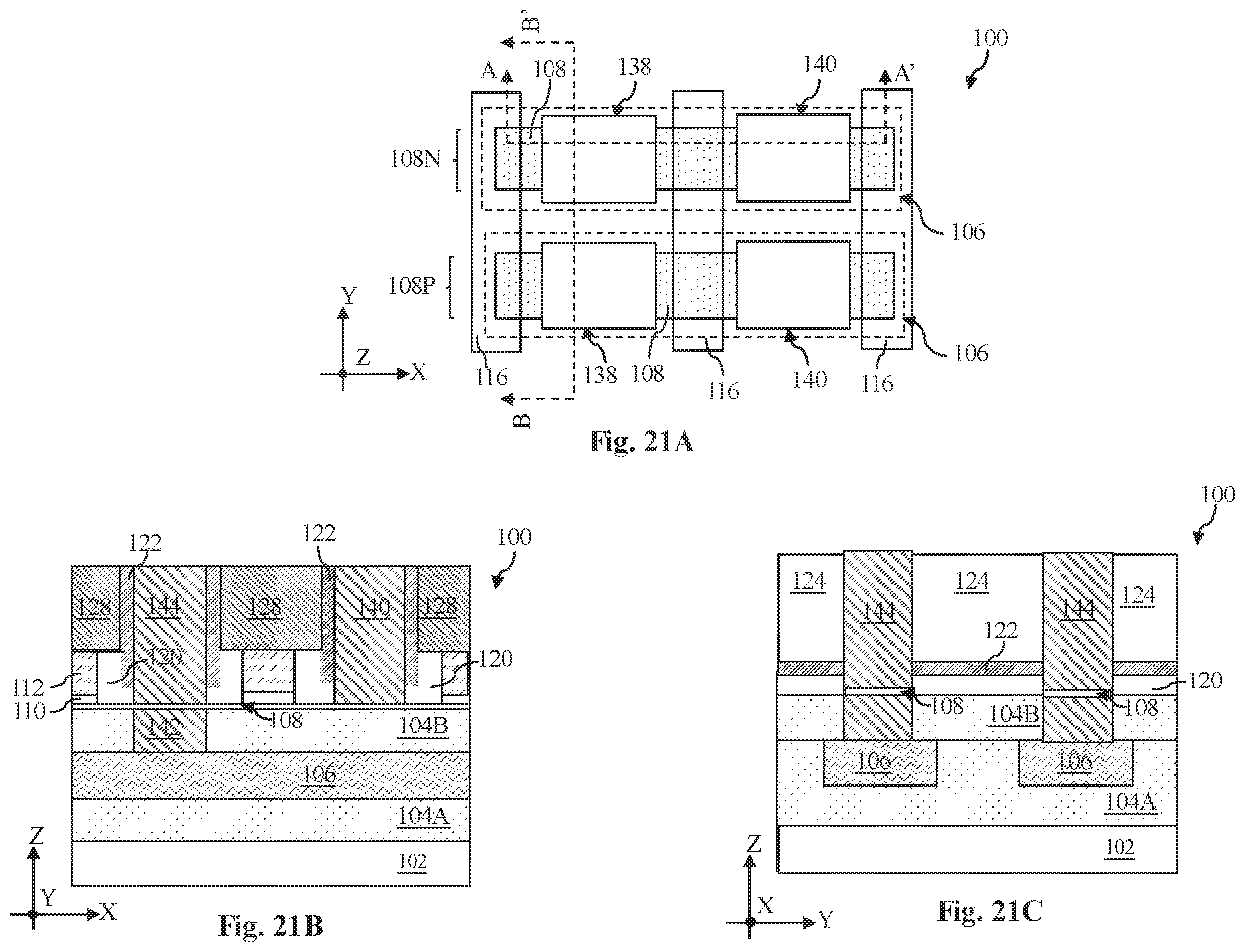 Patent US12433003 Figure 13 – 2D-channel transistor structure with asymmetric substrate contacts