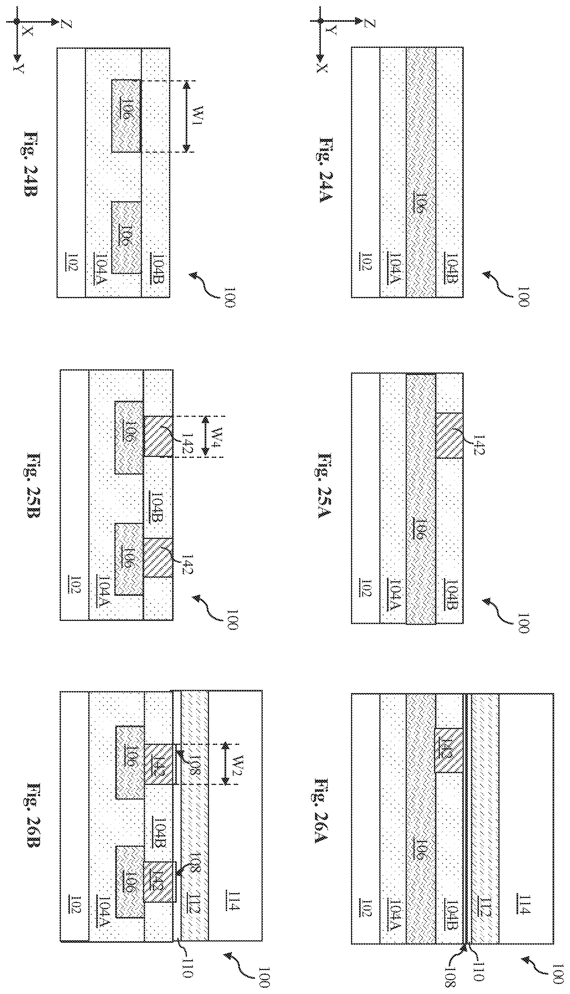 Patent US12433003 Figure 16 – 2D-channel transistor structure with asymmetric substrate contacts