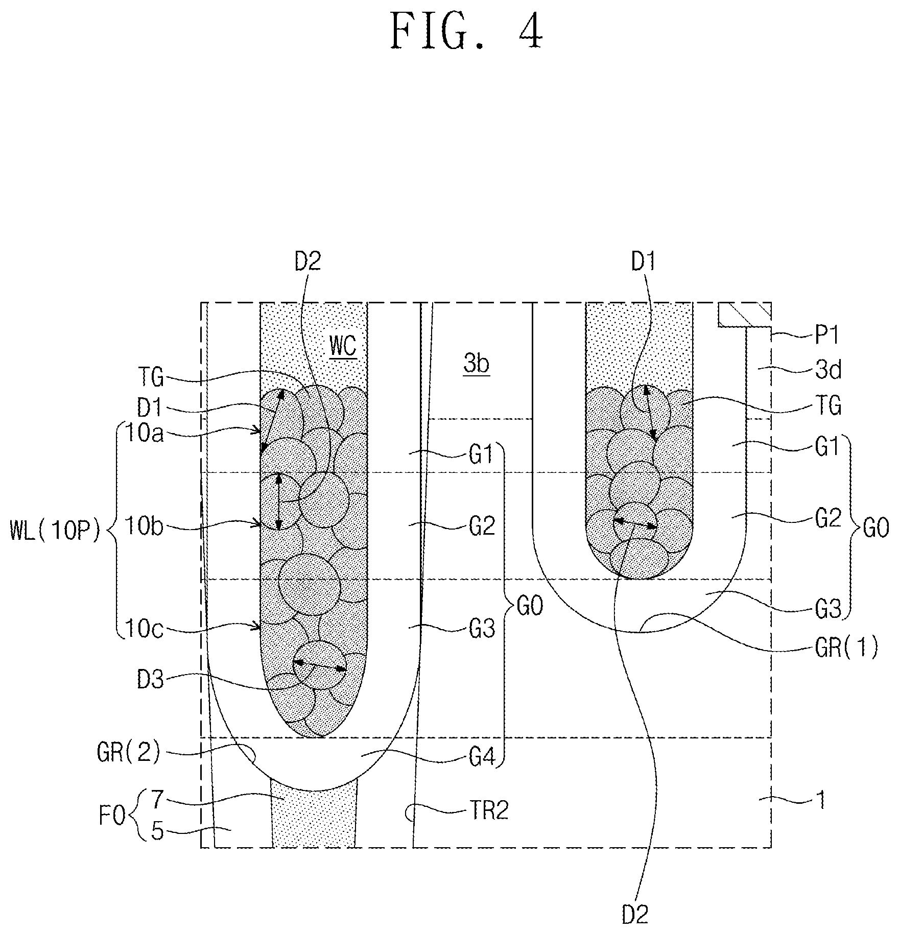 Patent US12433004 Figure 6 – Semiconductor device having conductive portions in a groove and contacting a gate insulating layer