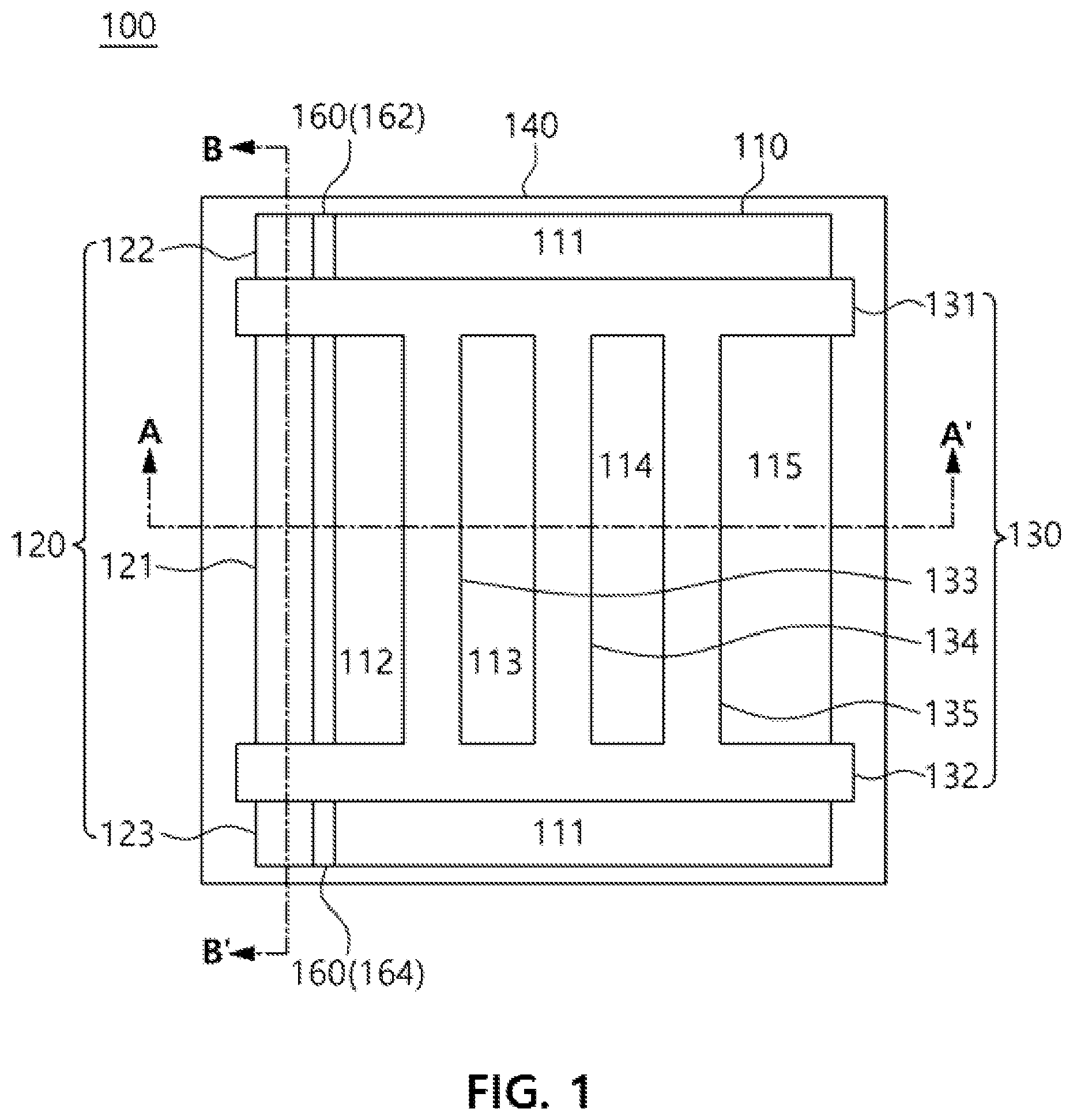 Patent US12433005 Figure 1 – RF switch device