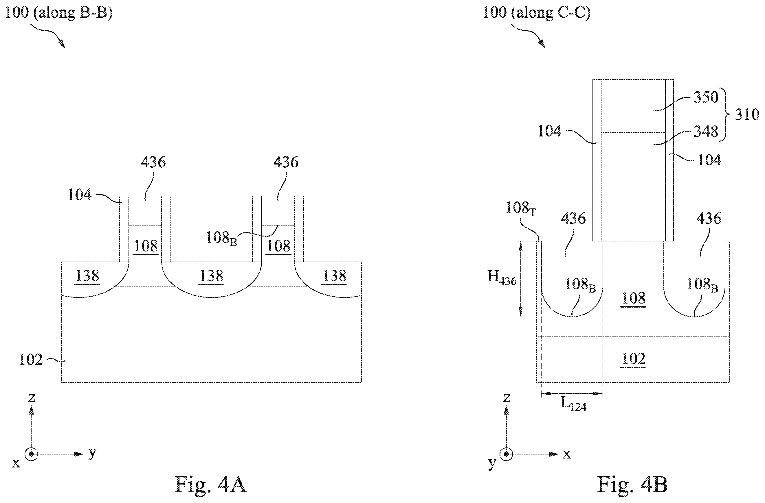 Patent US12433010 Figure 8 – Source/drain structure for semiconductor fin field effect transistor (finFET) device having graded germanium
