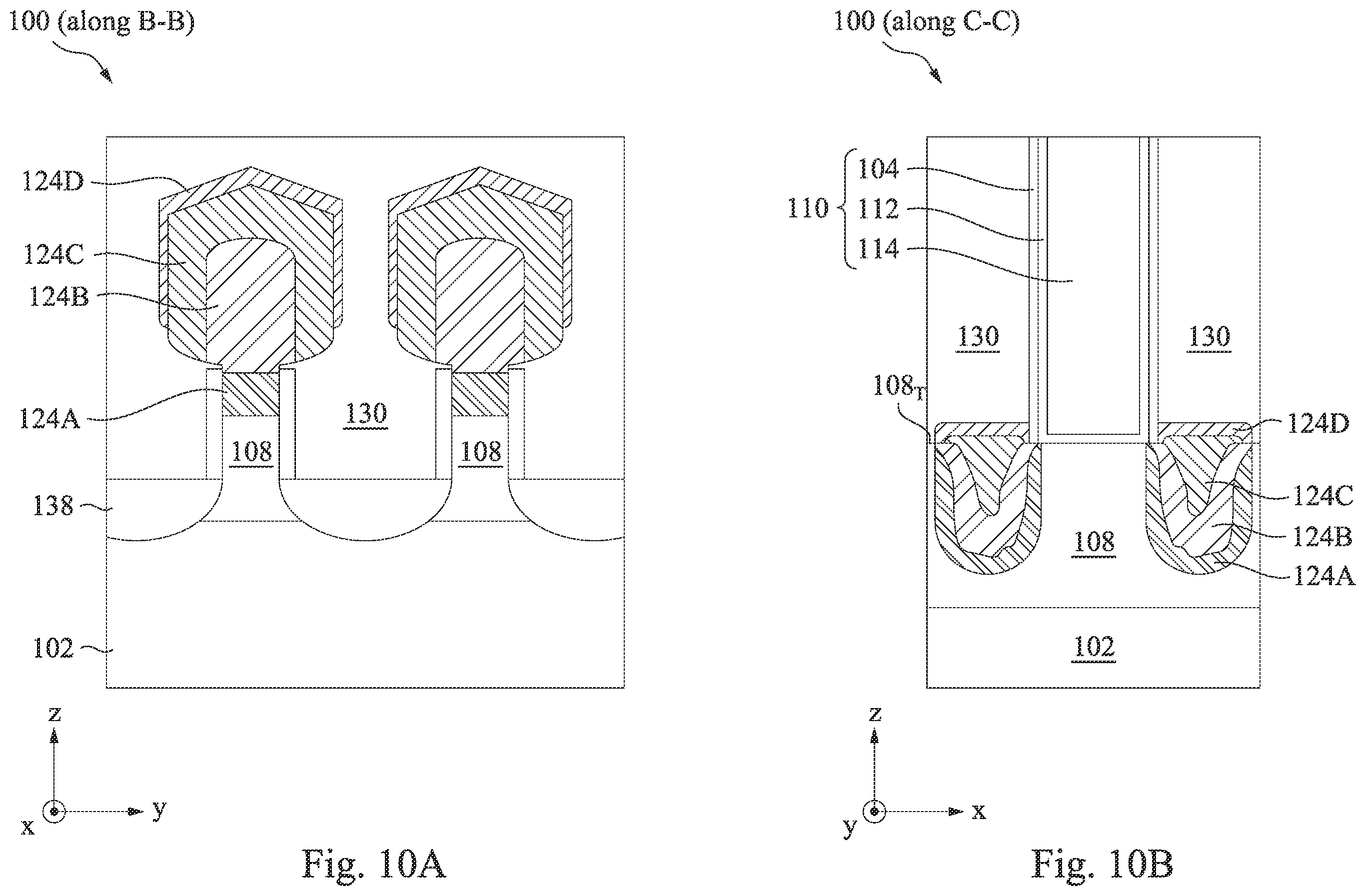 Patent US12433010 Figure 14 – Source/drain structure for semiconductor fin field effect transistor (finFET) device having graded germanium