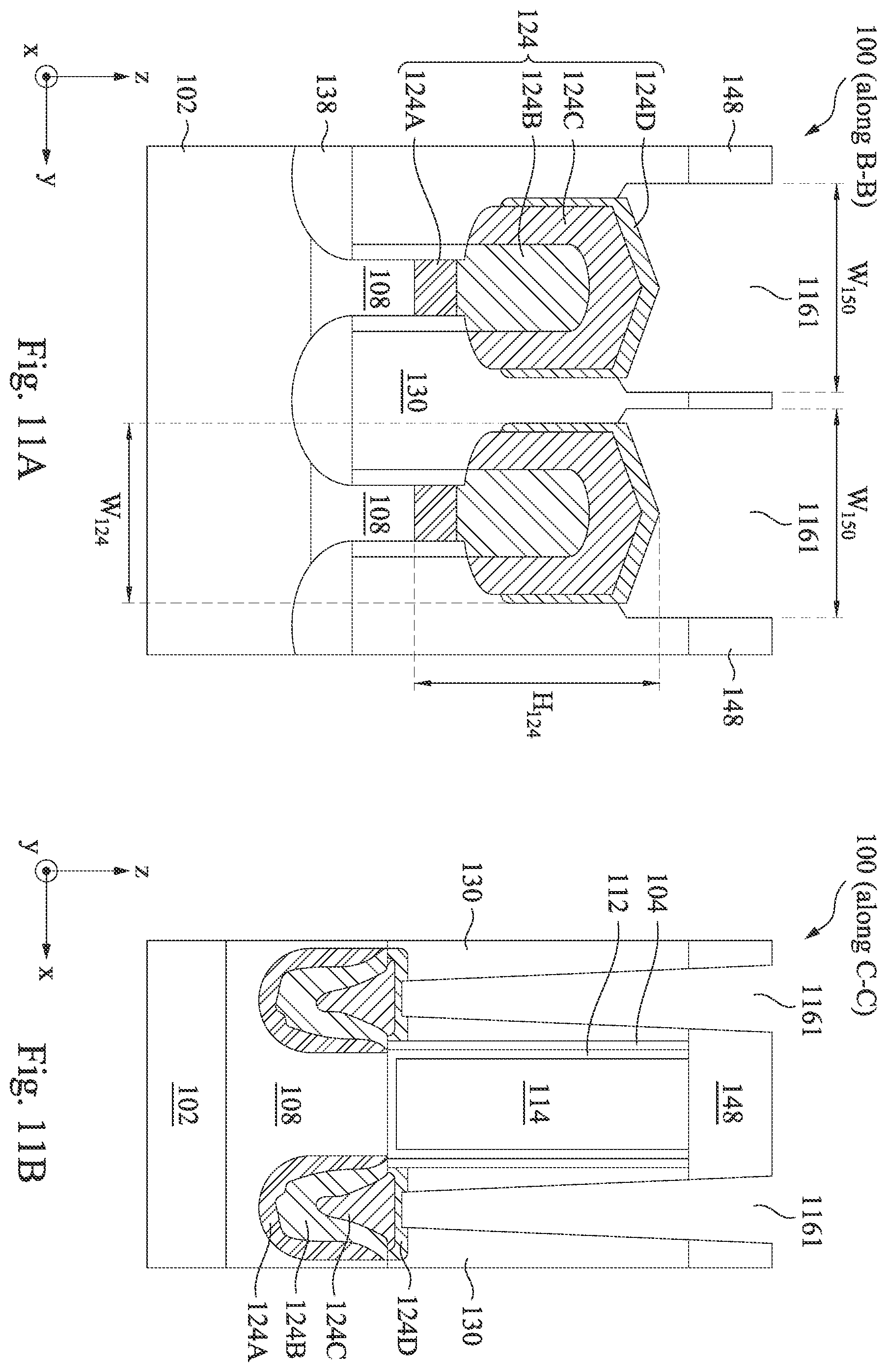 Patent US12433010 Figure 15 – Source/drain structure for semiconductor fin field effect transistor (finFET) device having graded germanium