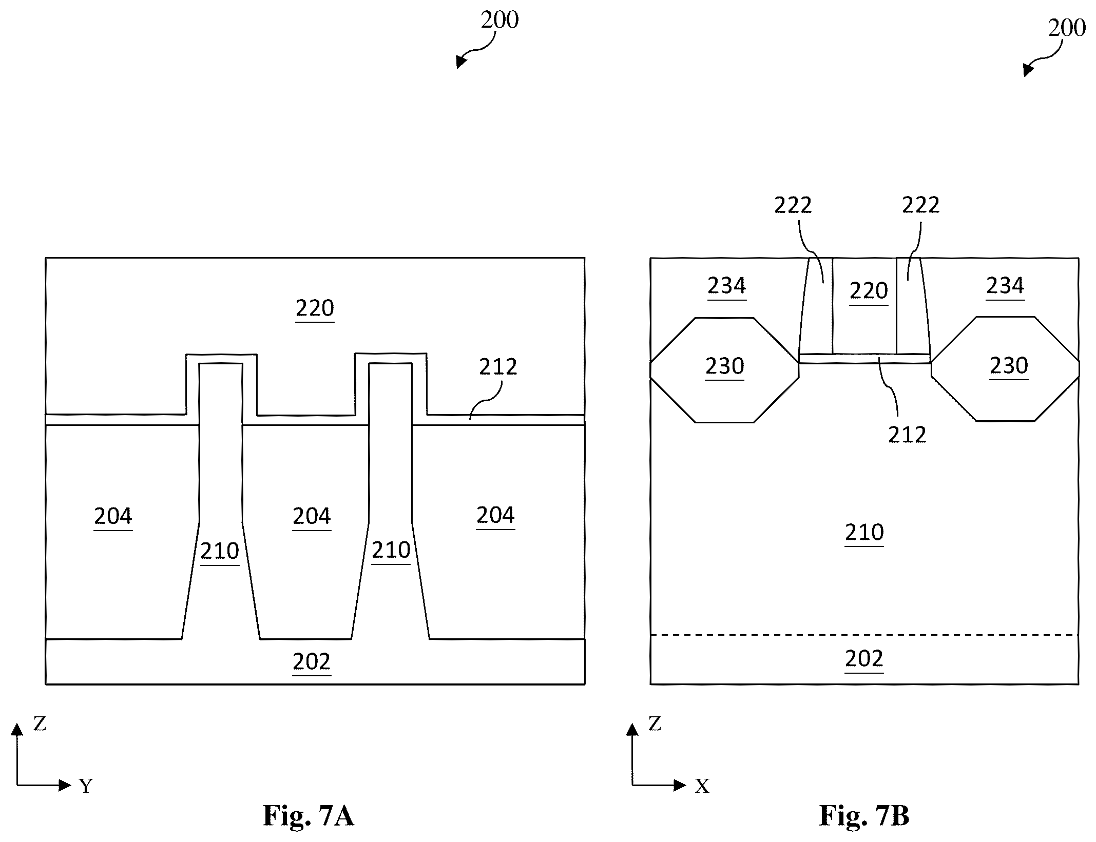 Patent US12433011 Figure 7 – Post gate dielectric processing for semiconductor device fabrication