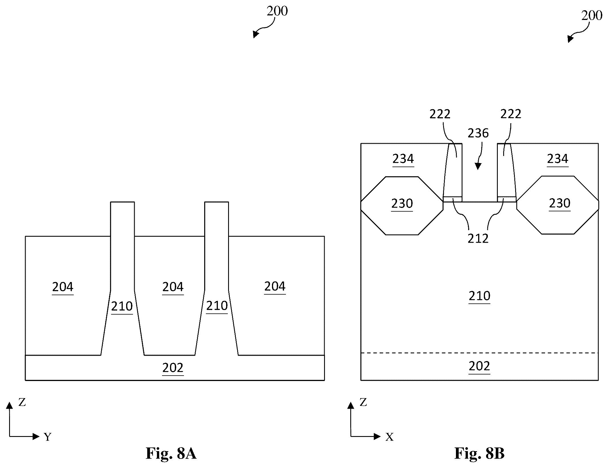 Patent US12433011 Figure 8 – Post gate dielectric processing for semiconductor device fabrication