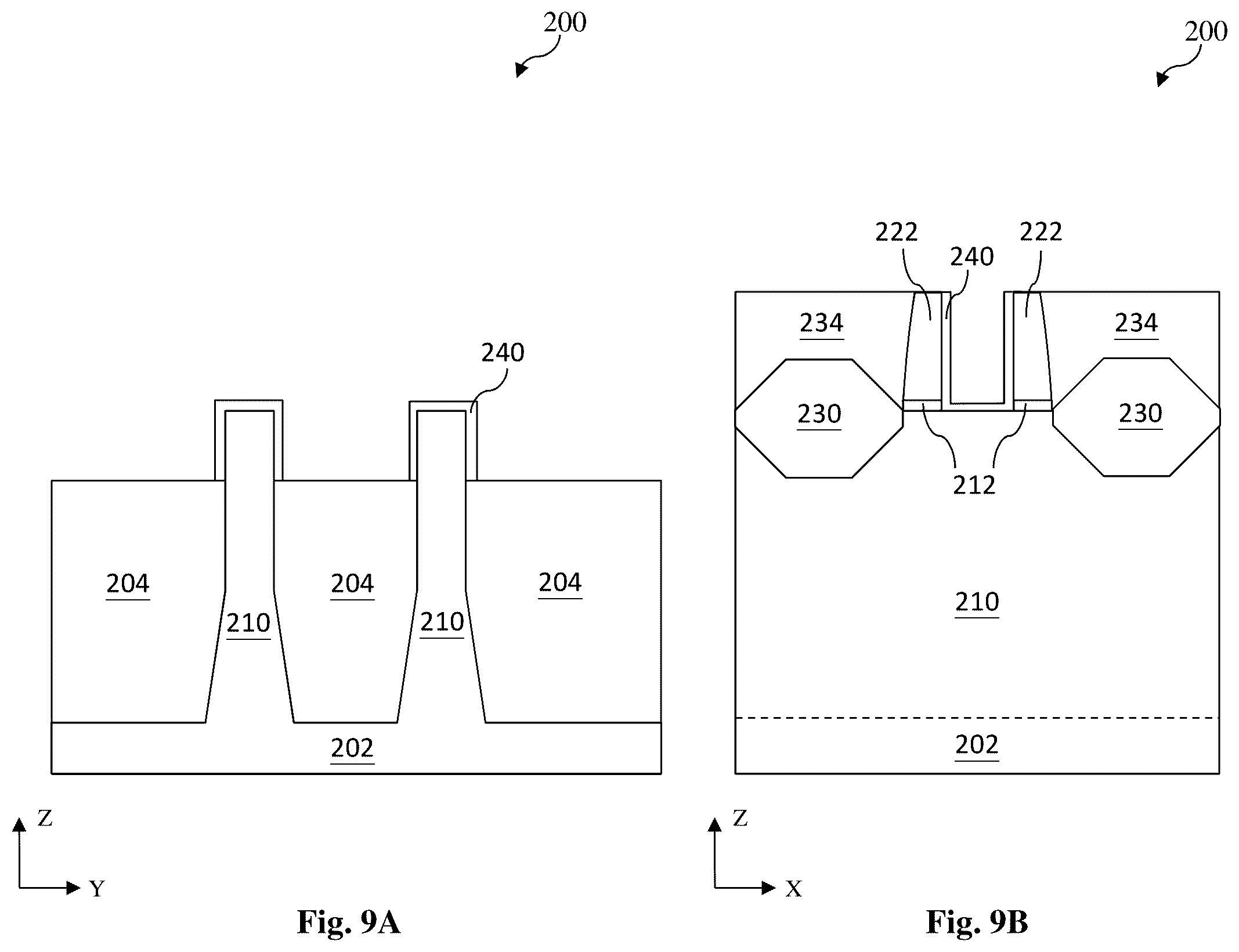 Patent US12433011 Figure 9 – Post gate dielectric processing for semiconductor device fabrication