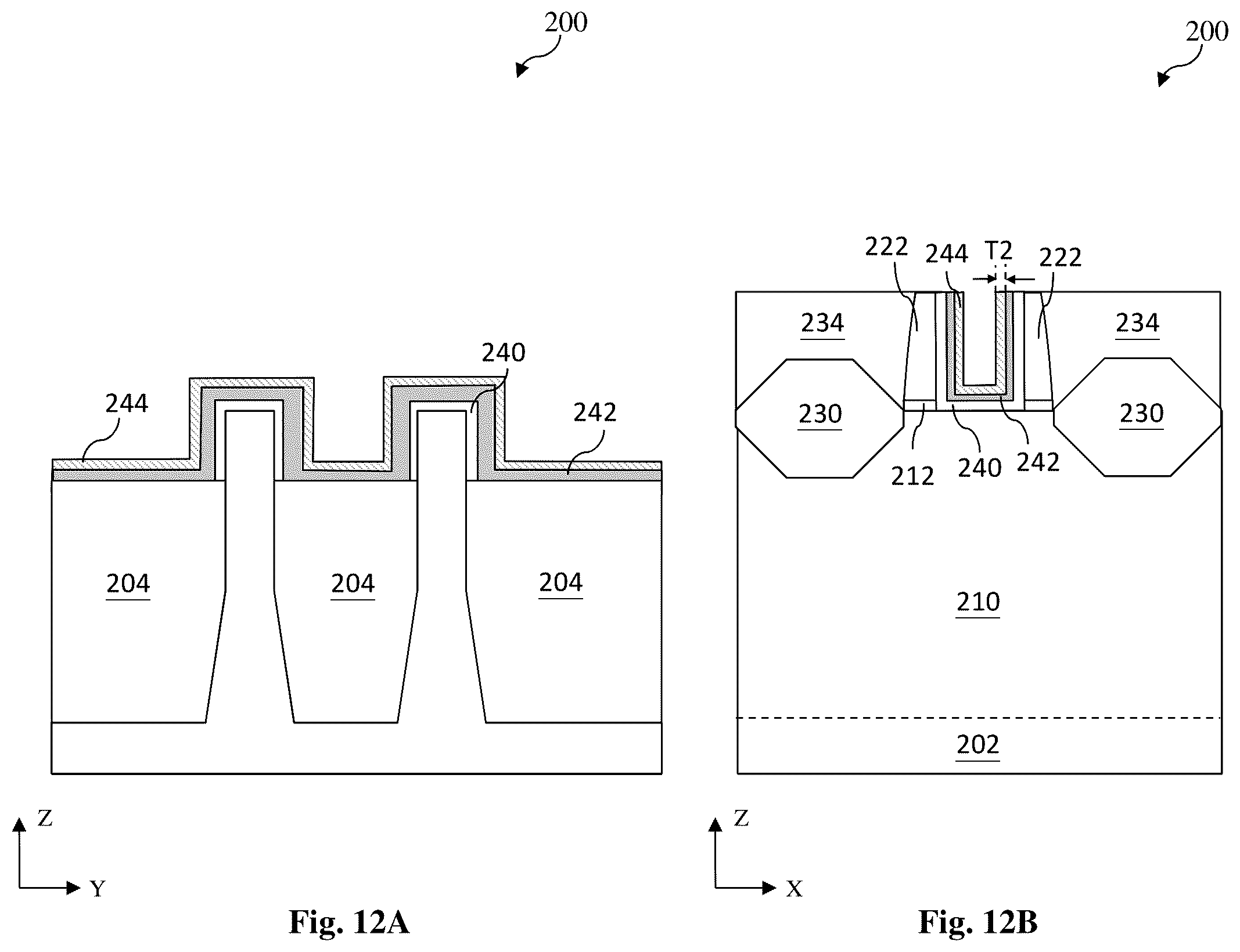 Patent US12433011 Figure 12 – Post gate dielectric processing for semiconductor device fabrication
