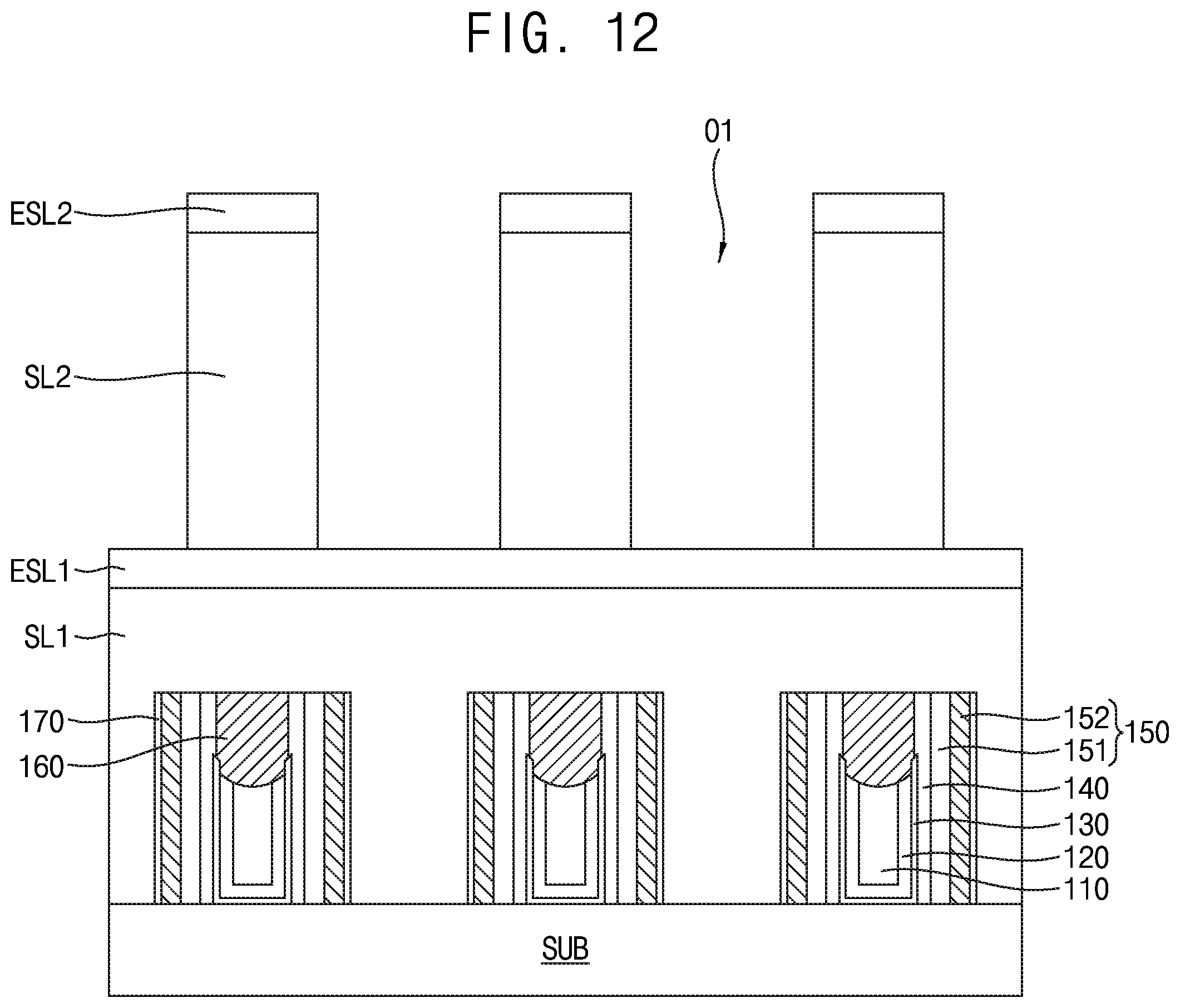 Patent US12433015 Figure 9 – Semiconductor device including self-aligned contact and method of manufacturing the semiconductor device
