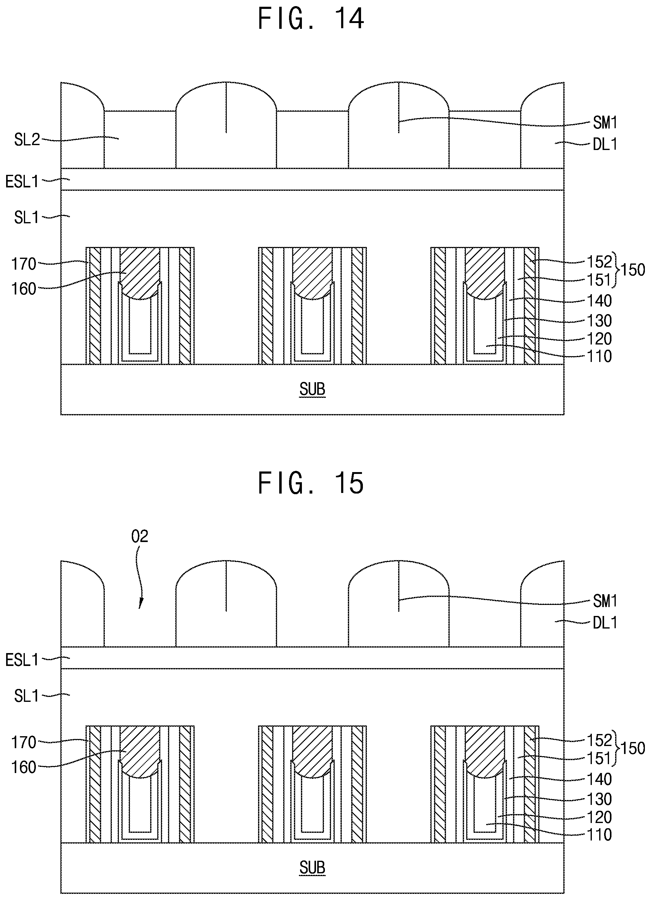 Patent US12433015 Figure 11 – Semiconductor device including self-aligned contact and method of manufacturing the semiconductor device