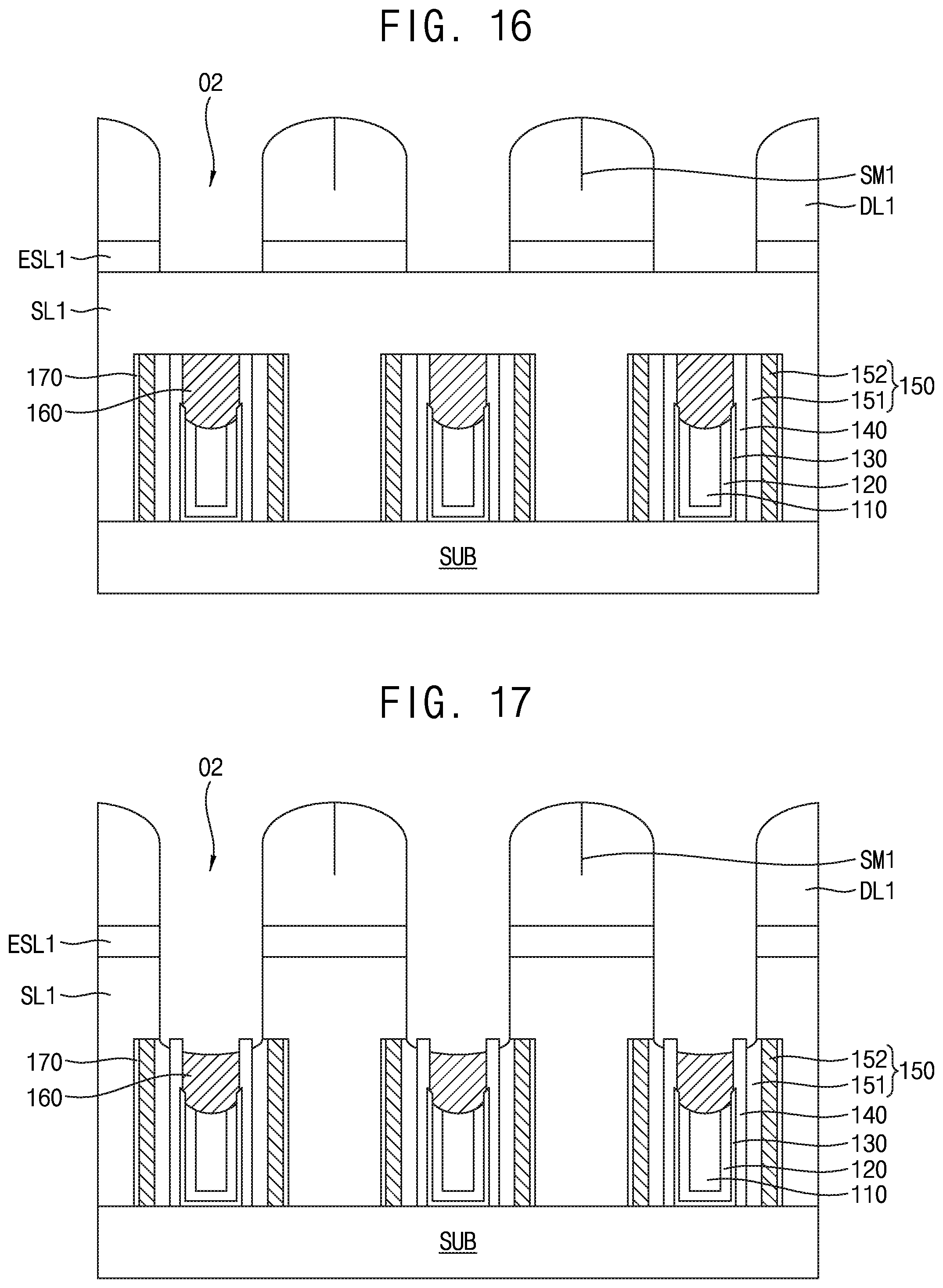 Patent US12433015 Figure 12 – Semiconductor device including self-aligned contact and method of manufacturing the semiconductor device