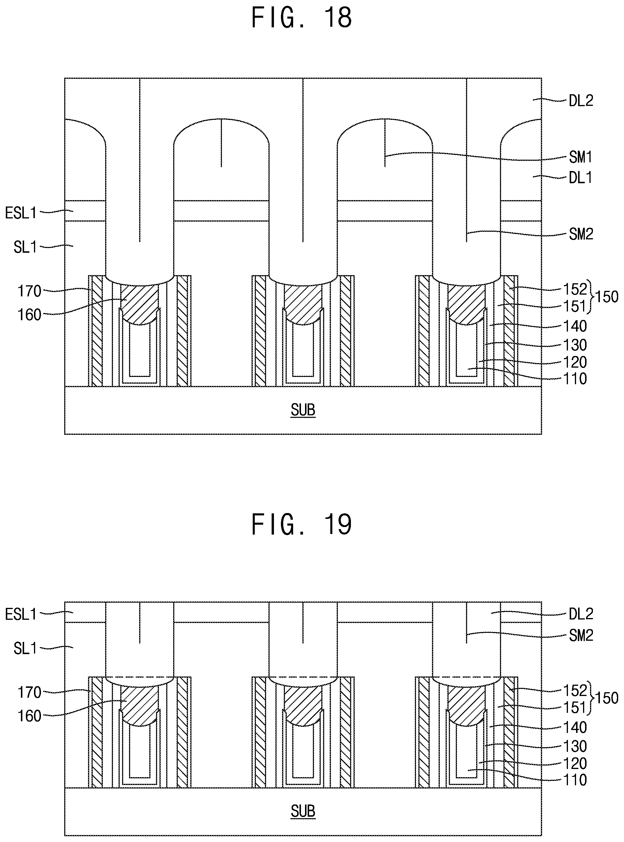 Patent US12433015 Figure 13 – Semiconductor device including self-aligned contact and method of manufacturing the semiconductor device