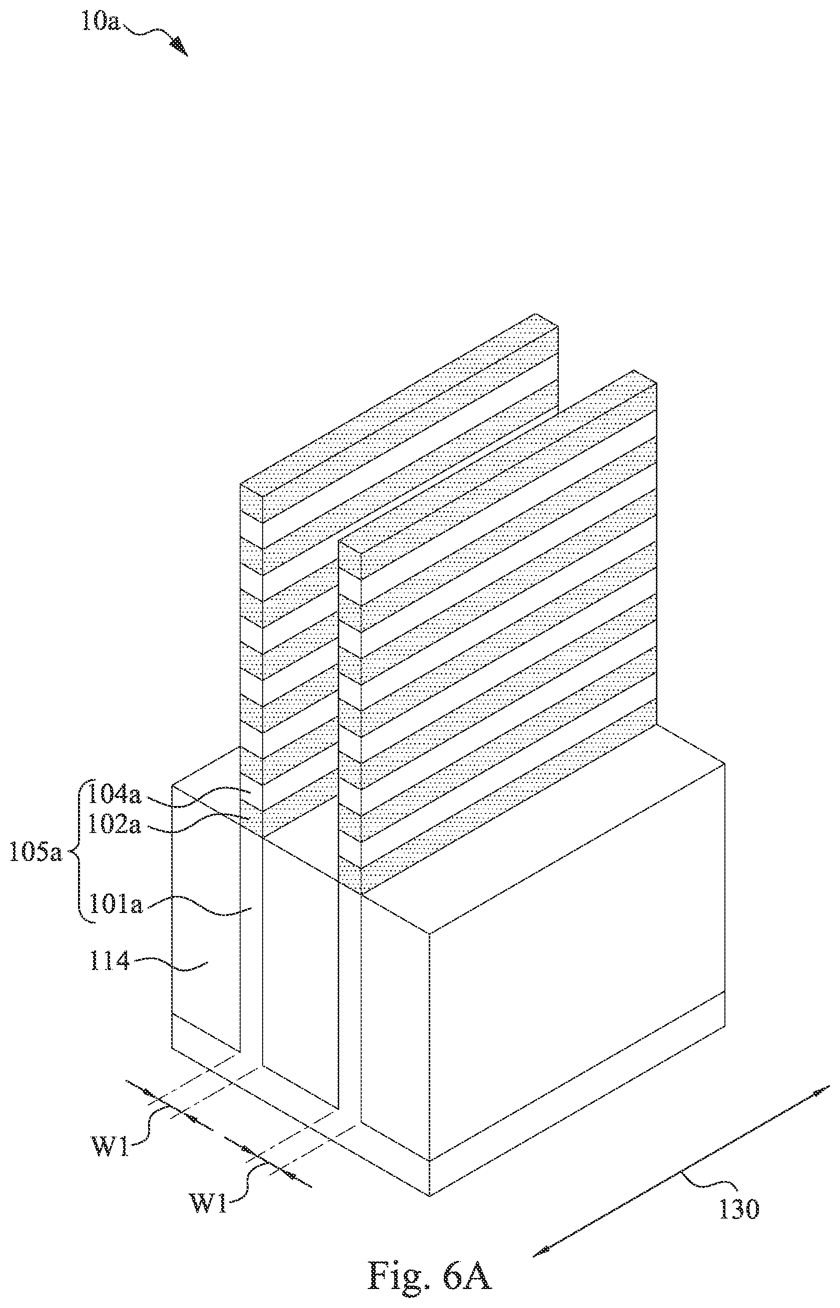 Patent US12433016 Figure 10 – Nanostructure with various widths