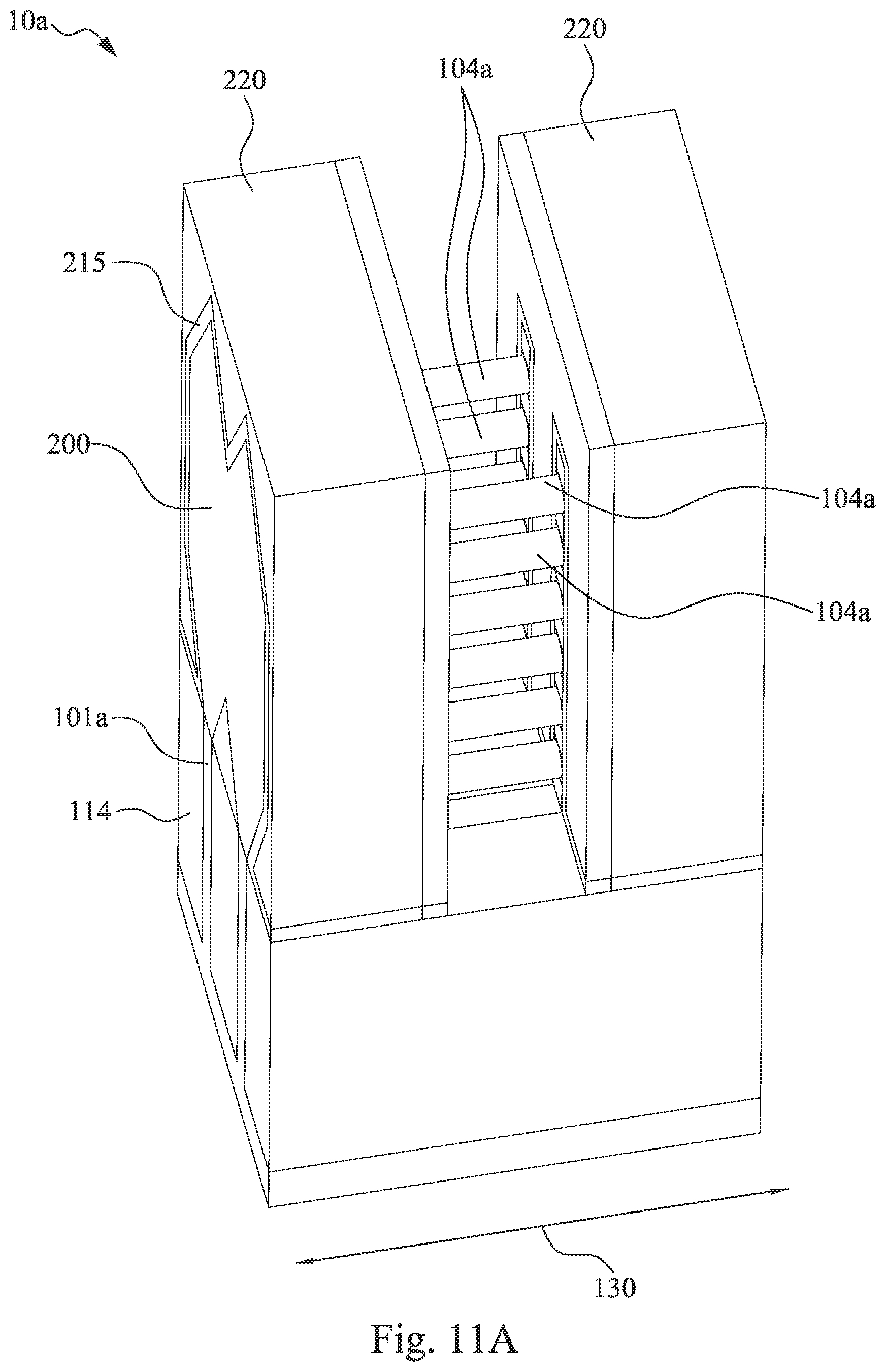 Patent US12433016 Figure 19 – Nanostructure with various widths