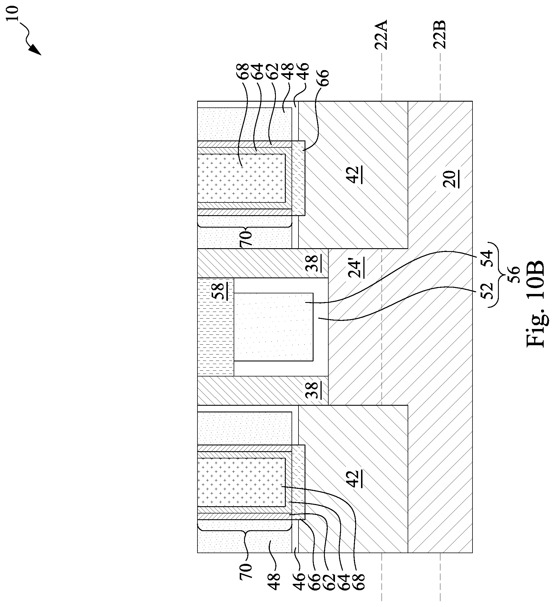 Patent US12433018 Figure 13 – Extended side contacts for transistors and methods forming same
