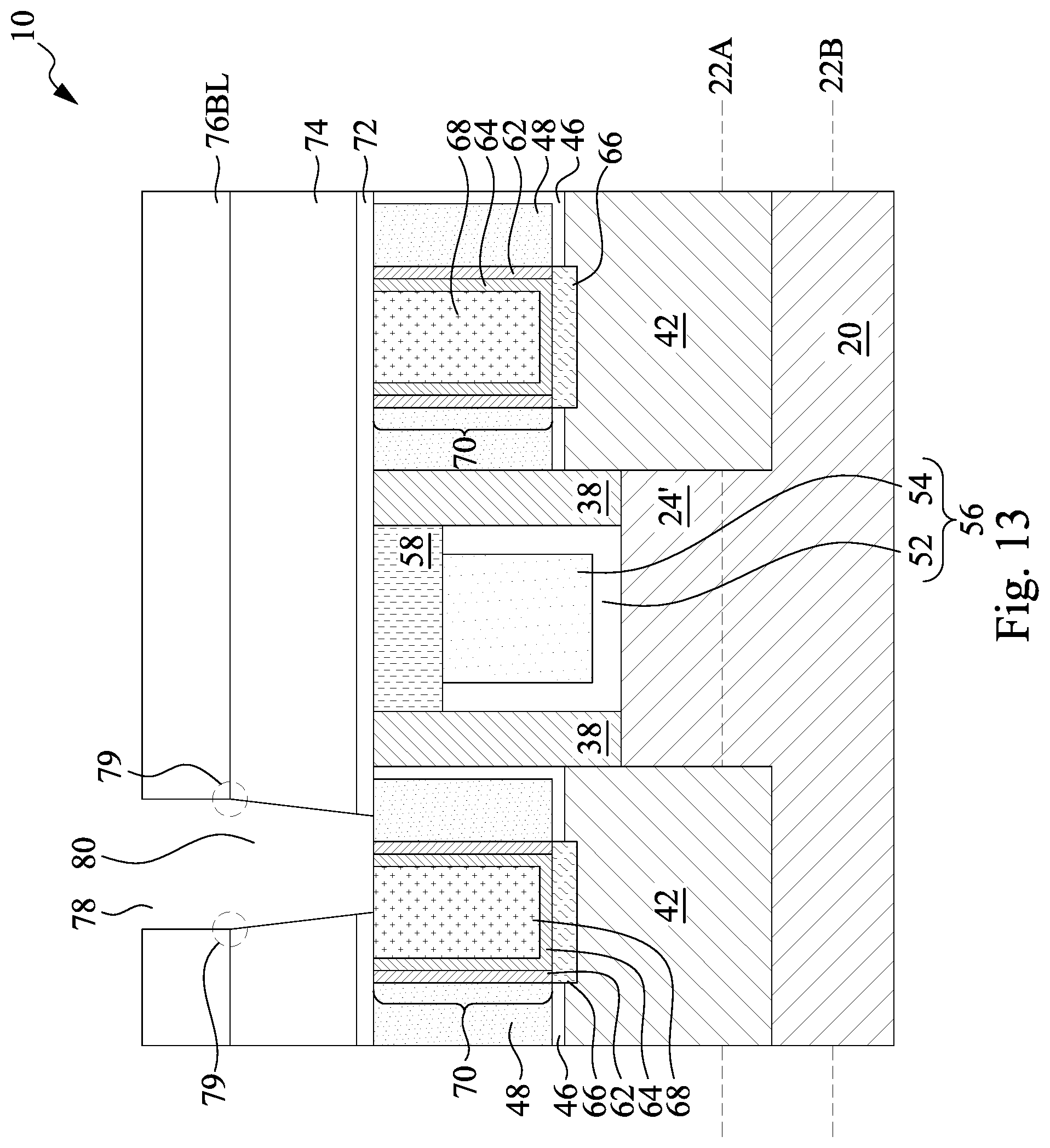Patent US12433018 Figure 16 – Extended side contacts for transistors and methods forming same