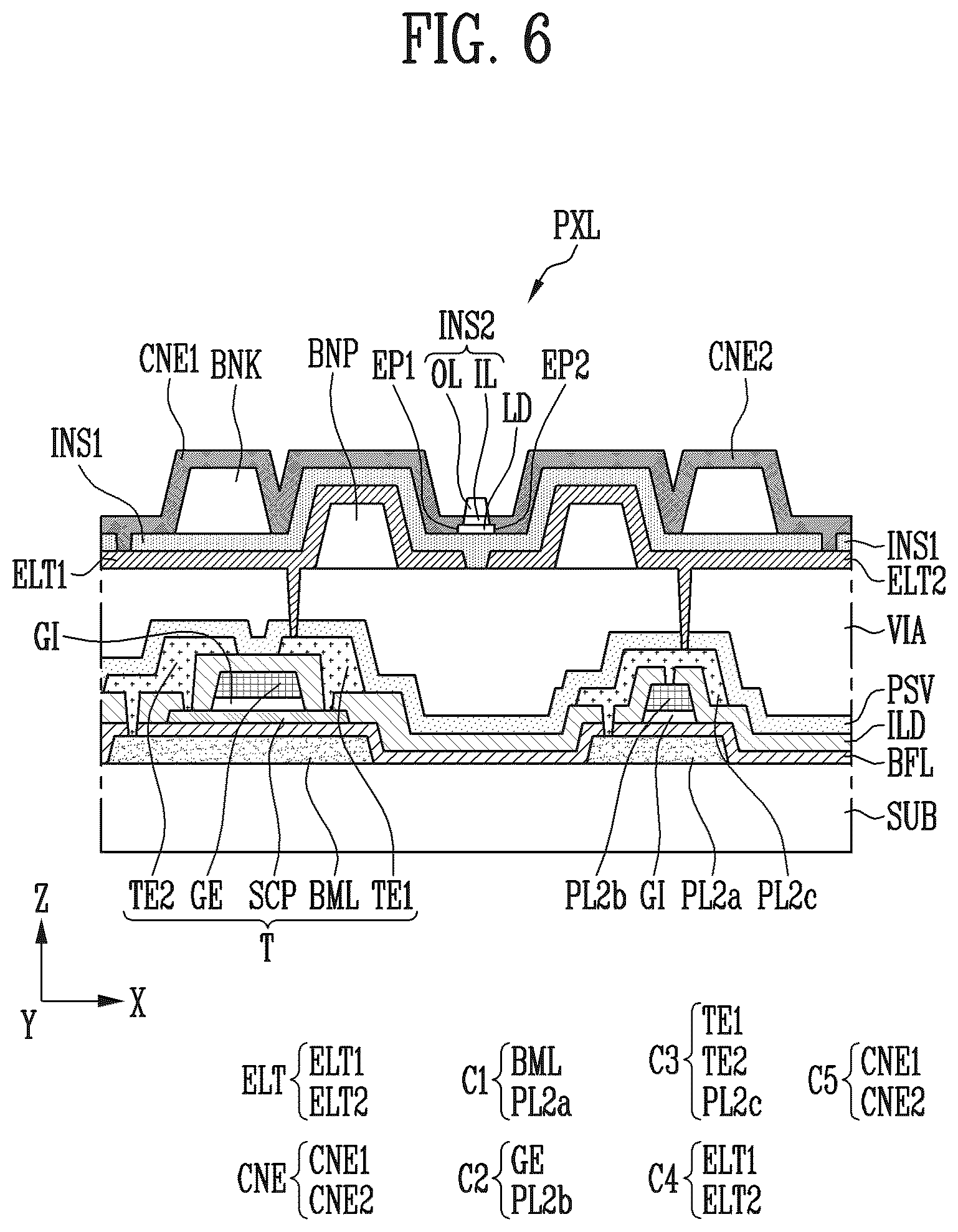 Patent US12433023 Figure 5 – Display device and method of manufacturing the same