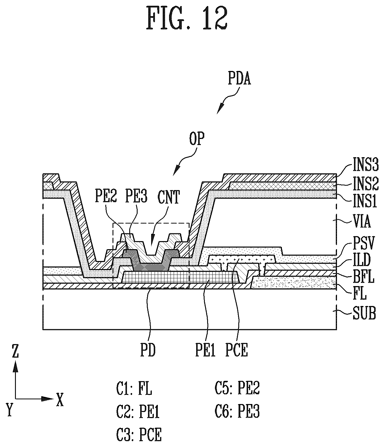Patent US12433023 Figure 10 – Display device and method of manufacturing the same