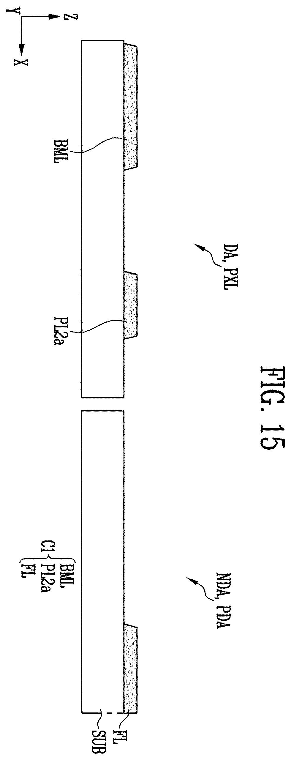 Patent US12433023 Figure 13 – Display device and method of manufacturing the same