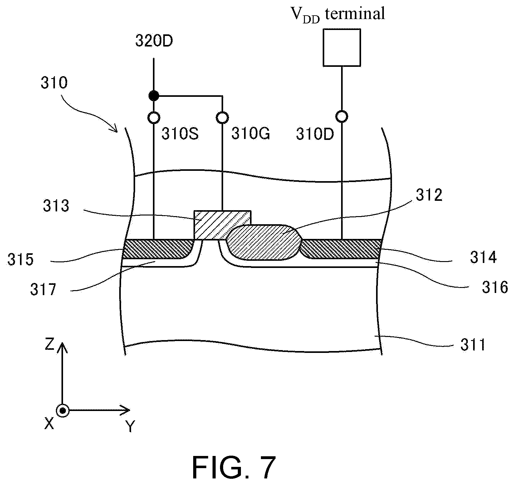 Patent US12433033 Figure 8 – ESD protection circuit and semiconductor device