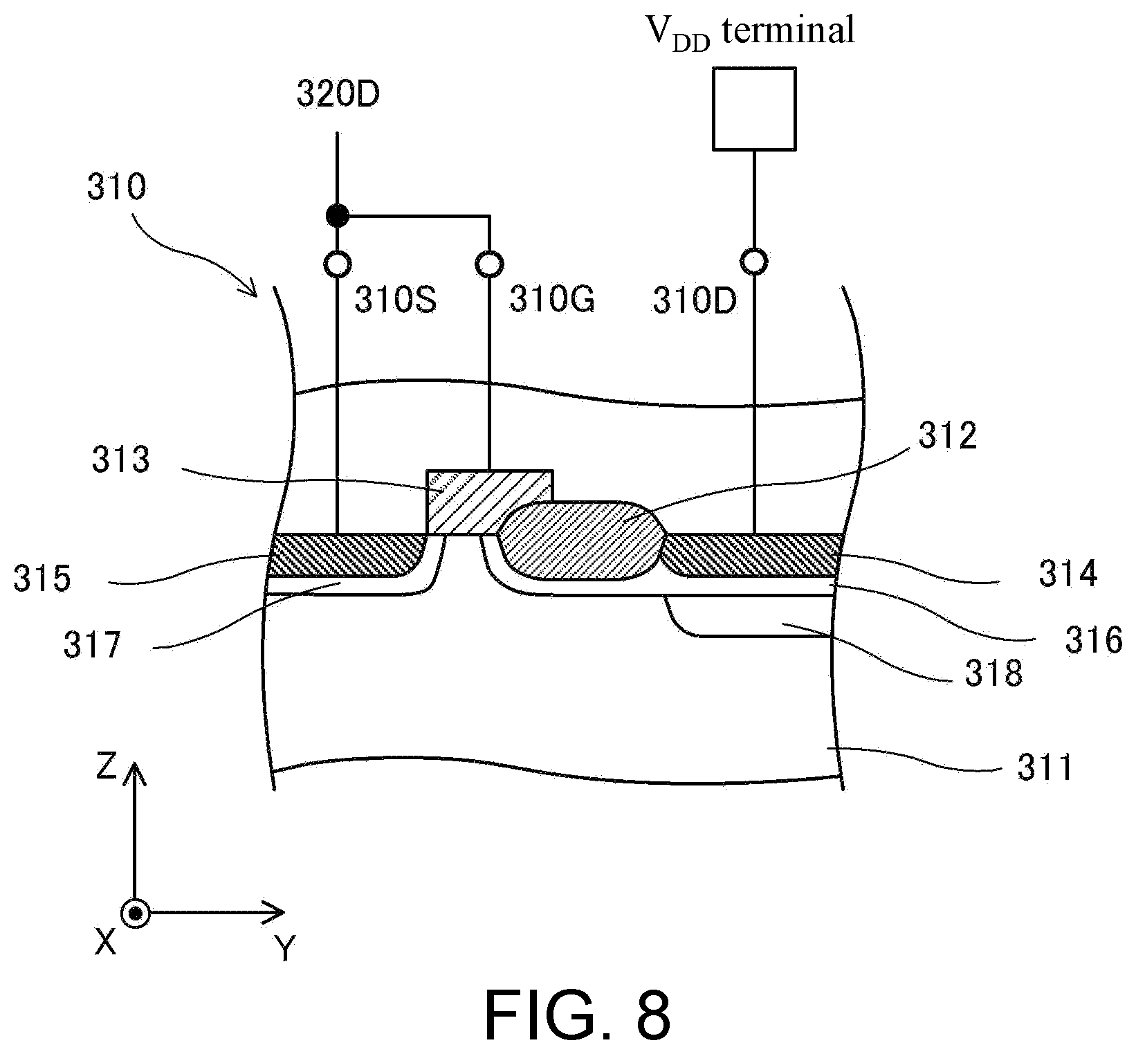 Patent US12433033 Figure 9 – ESD protection circuit and semiconductor device