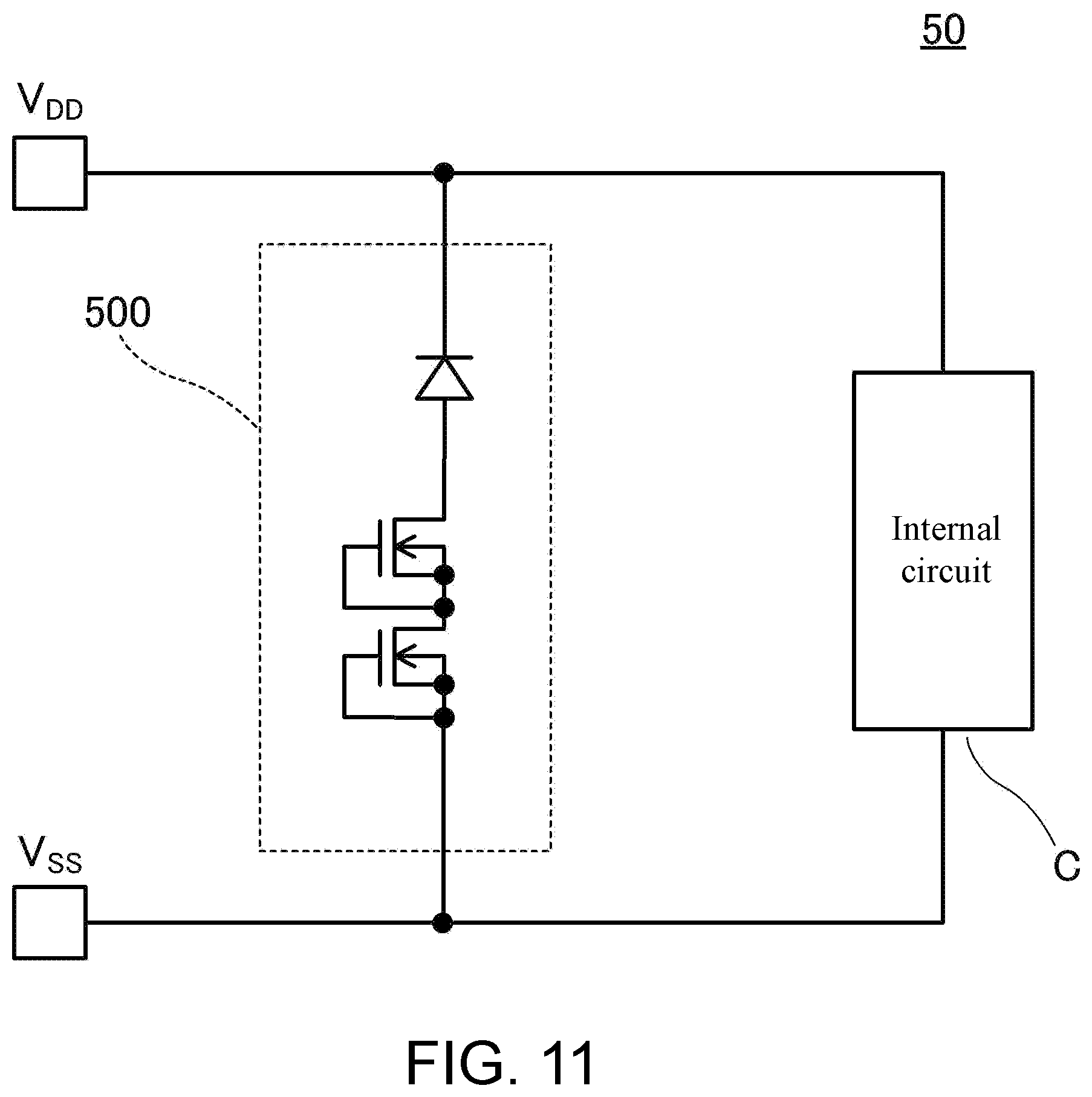 Patent US12433033 Figure 12 – ESD protection circuit and semiconductor device