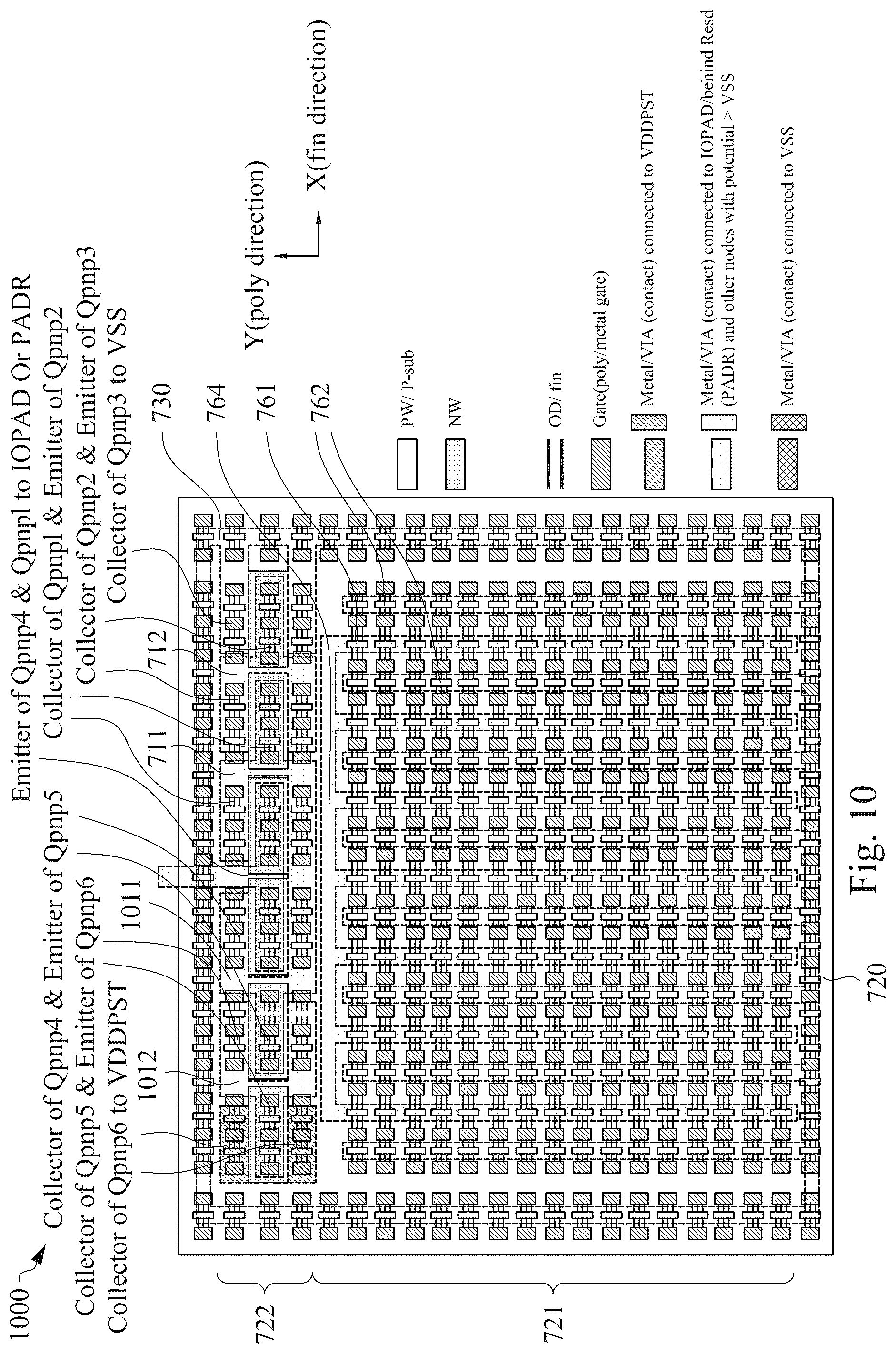 Patent US12433034 Figure 11 – Integrated circuit device and method for ESD protection