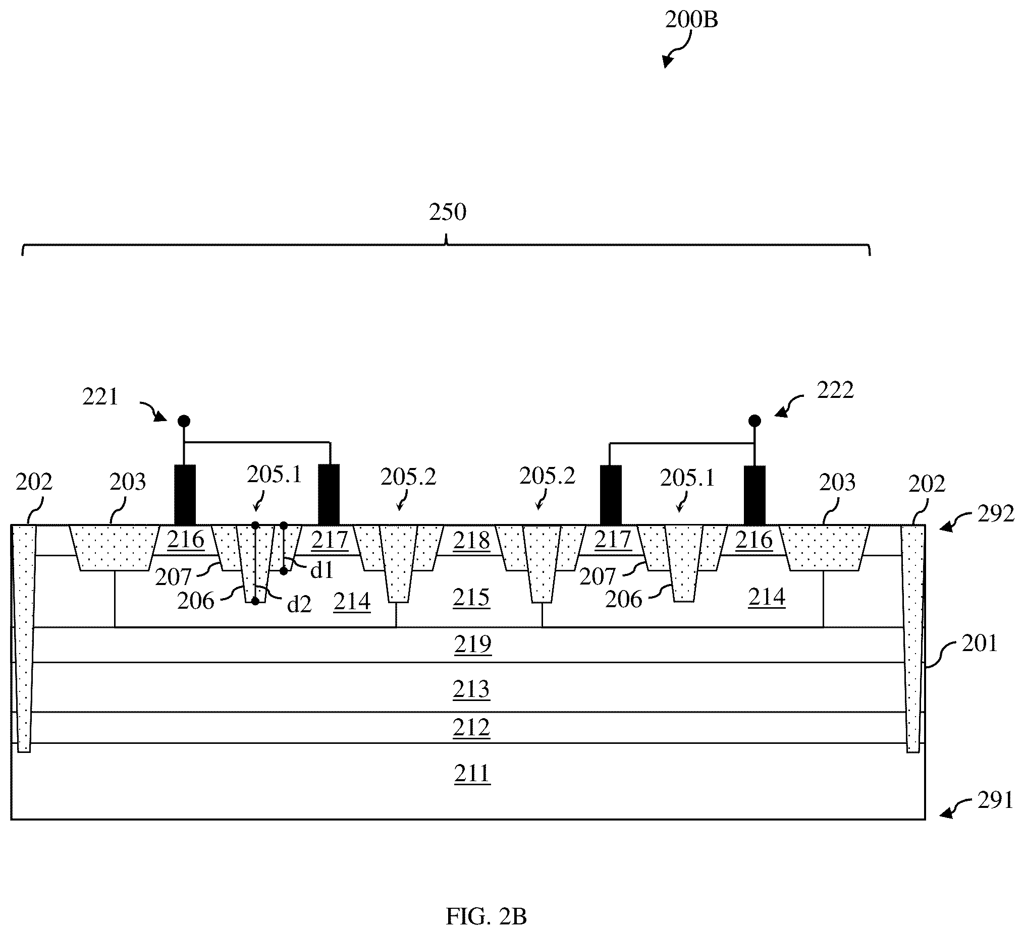 Patent US12433035 Figure 5 – Bi-directional semiconductor-controlled rectifier with dual-level isolation structures and method