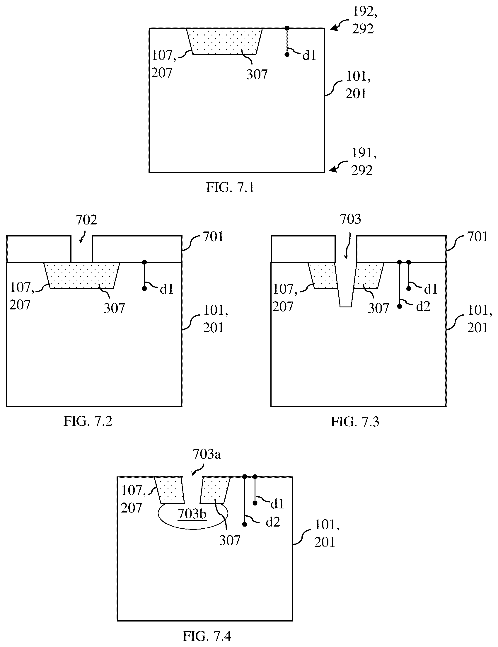 Patent US12433035 Figure 11 – Bi-directional semiconductor-controlled rectifier with dual-level isolation structures and method