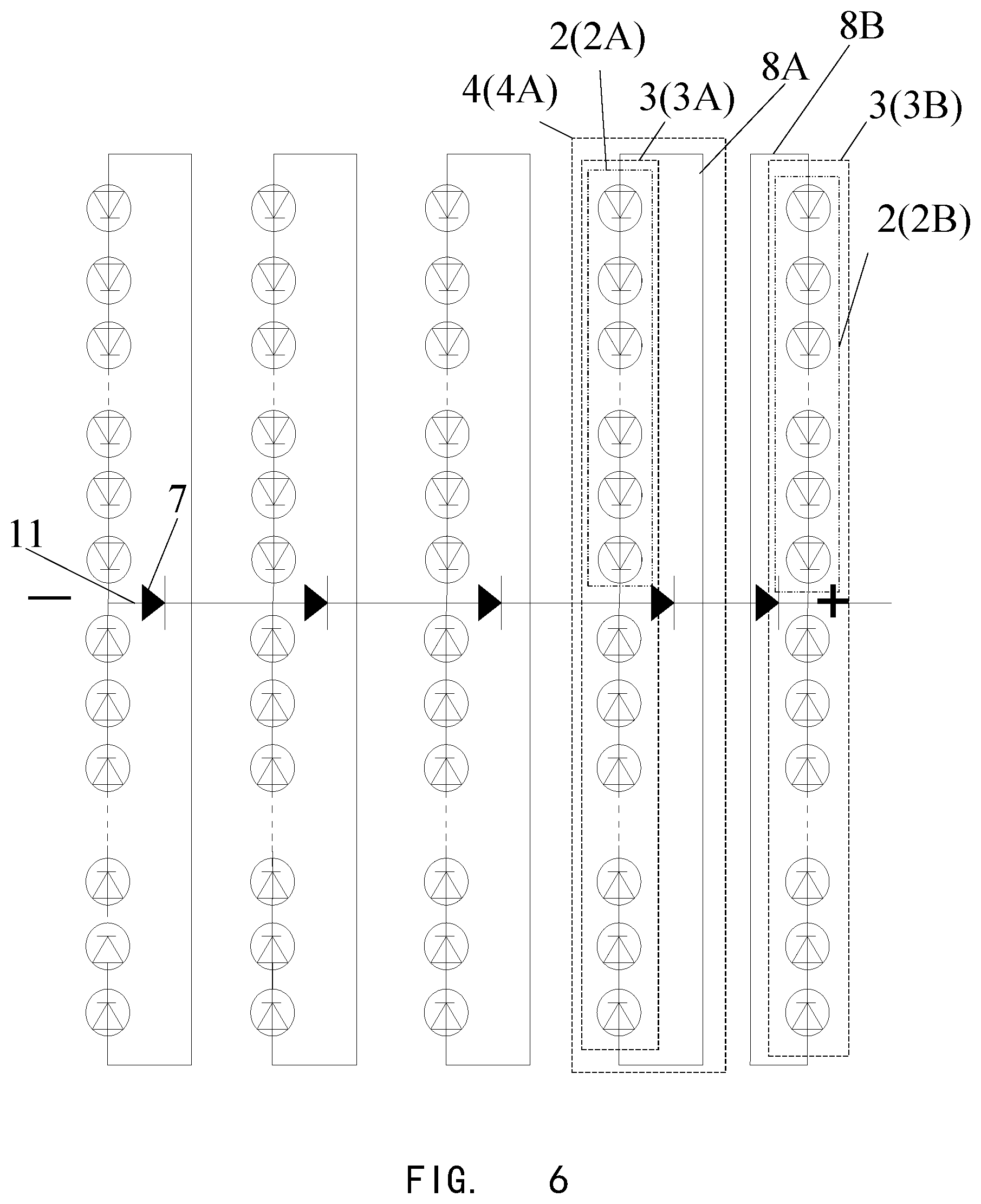 Patent US12433040 Figure 5 – Sliced cell photovoltaic module