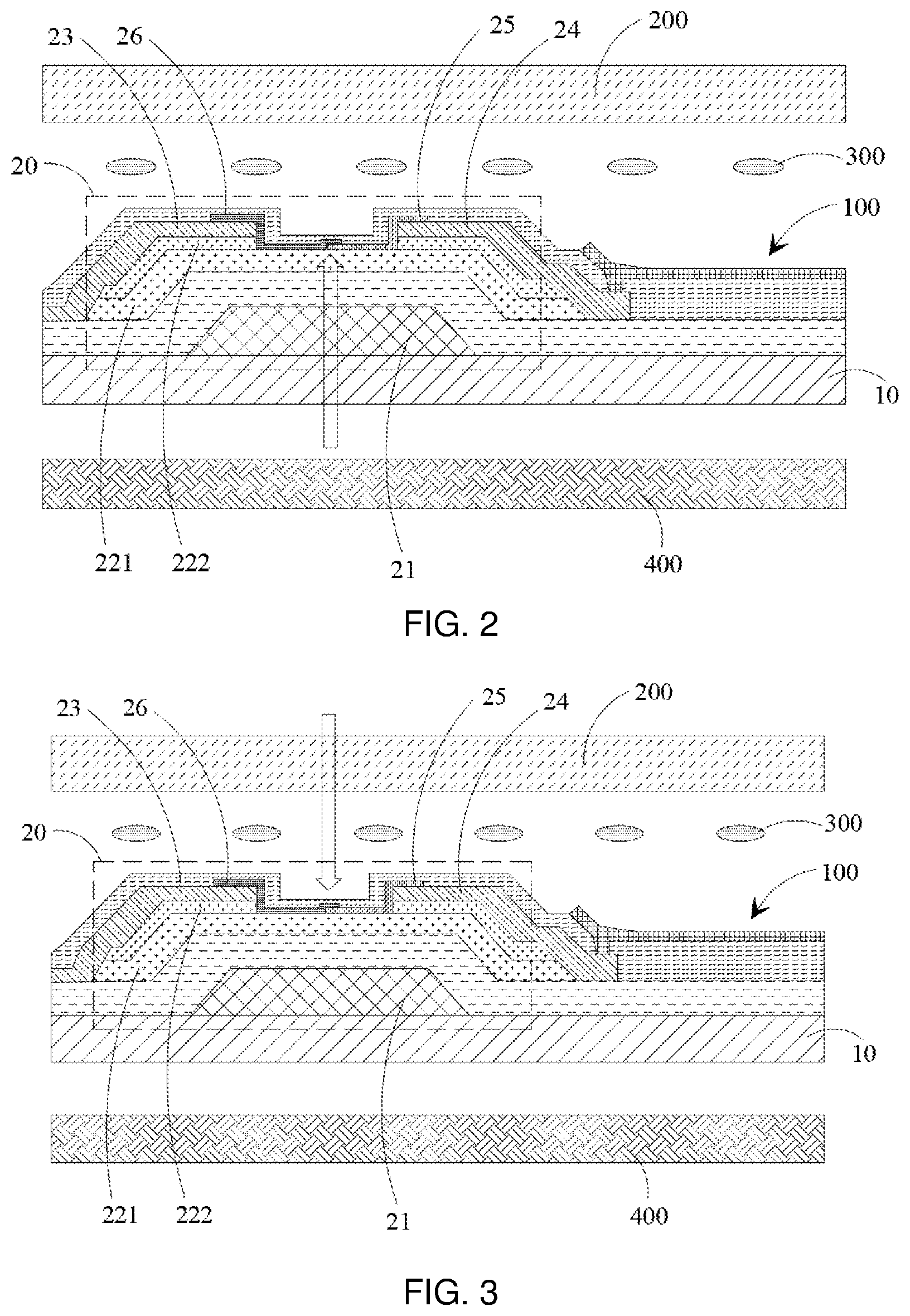 Patent US12433041 Figure 2 – Array substrate with quasi-ohmic contact layer and photosensitive semiconductor layer and display panel