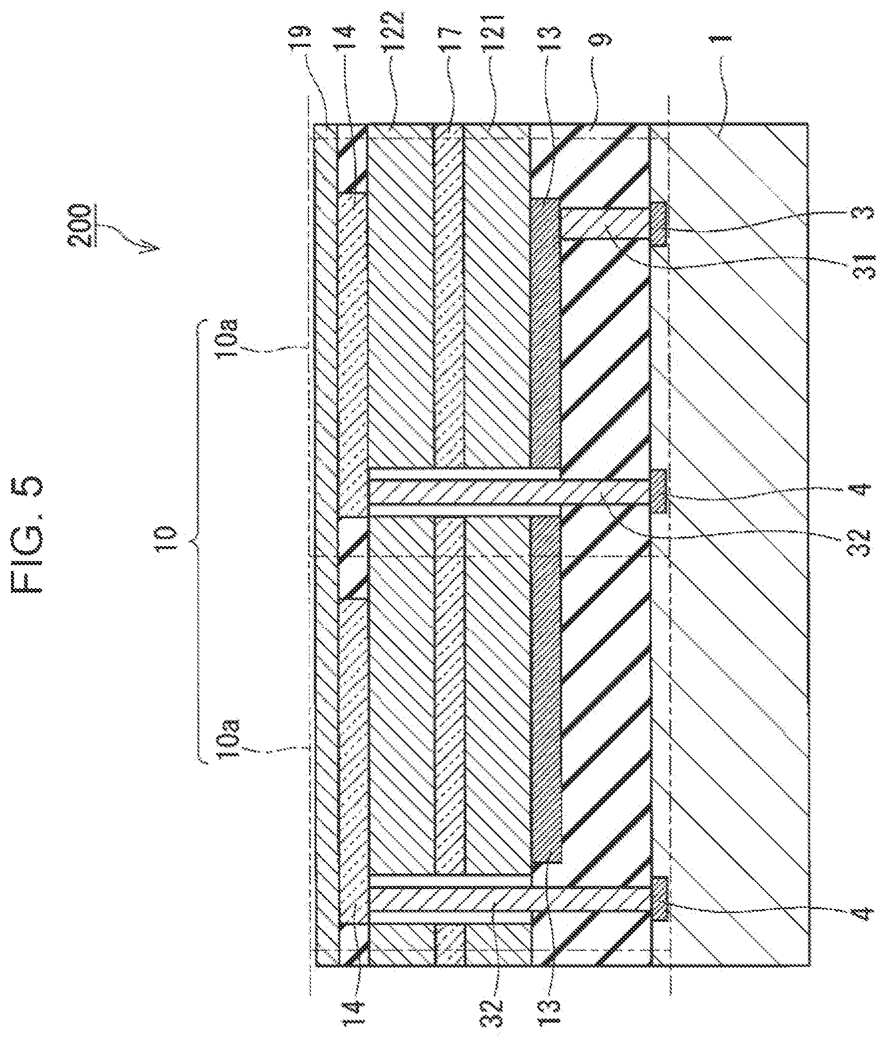 Patent US12433043 Figure 8 – Imaging device including multiple photoelectric conversion layers, multiple pixel electrodes and plugs connecting substrate and the pixel electrodes