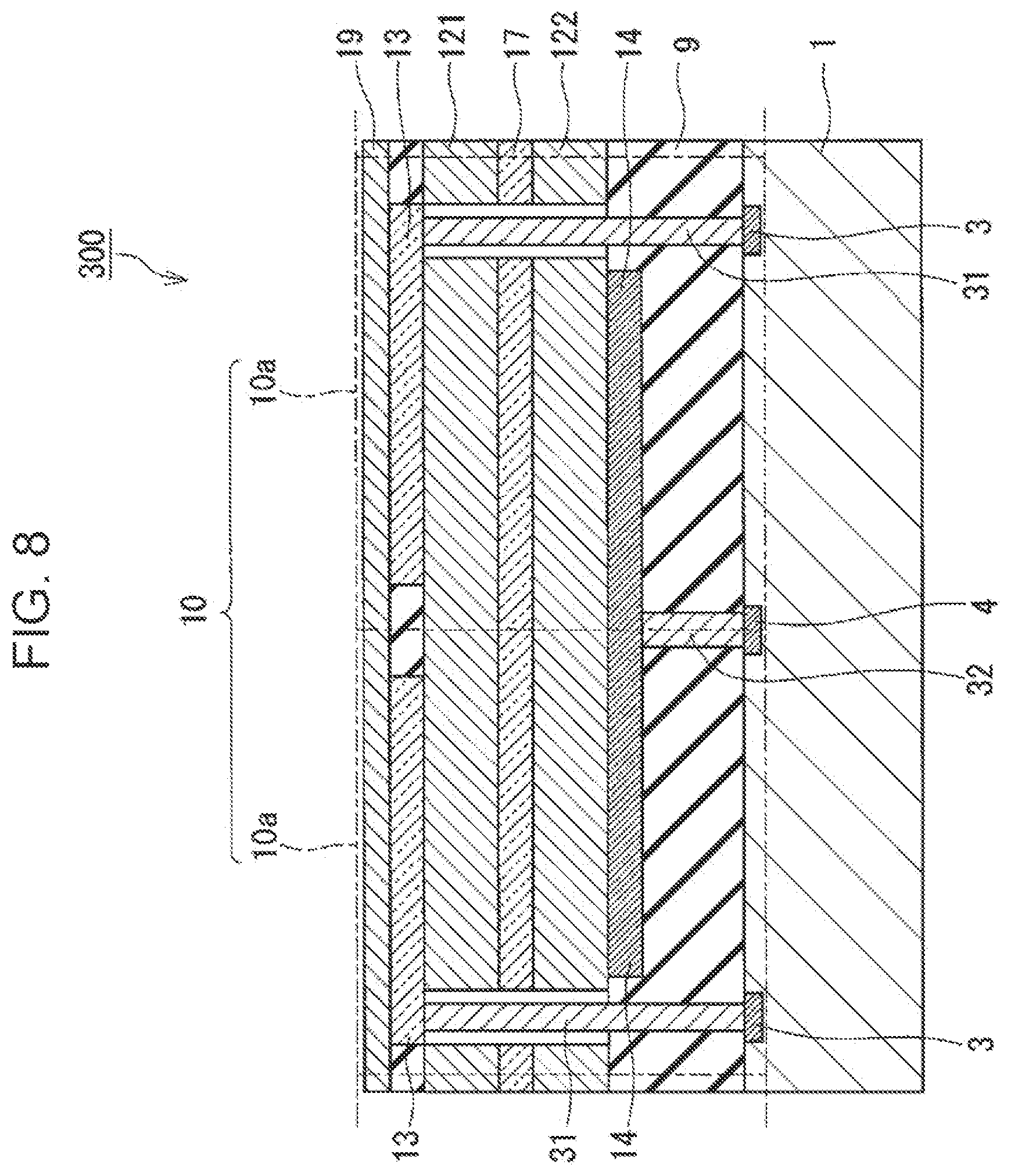 Patent US12433043 Figure 10 – Imaging device including multiple photoelectric conversion layers, multiple pixel electrodes and plugs connecting substrate and the pixel electrodes