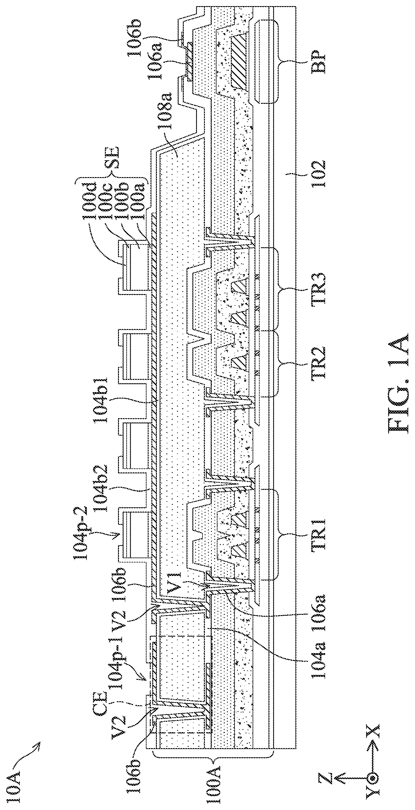 Patent US12433045 Figure 1 – Sensing device, method of manufacturing sensing device and electronic device