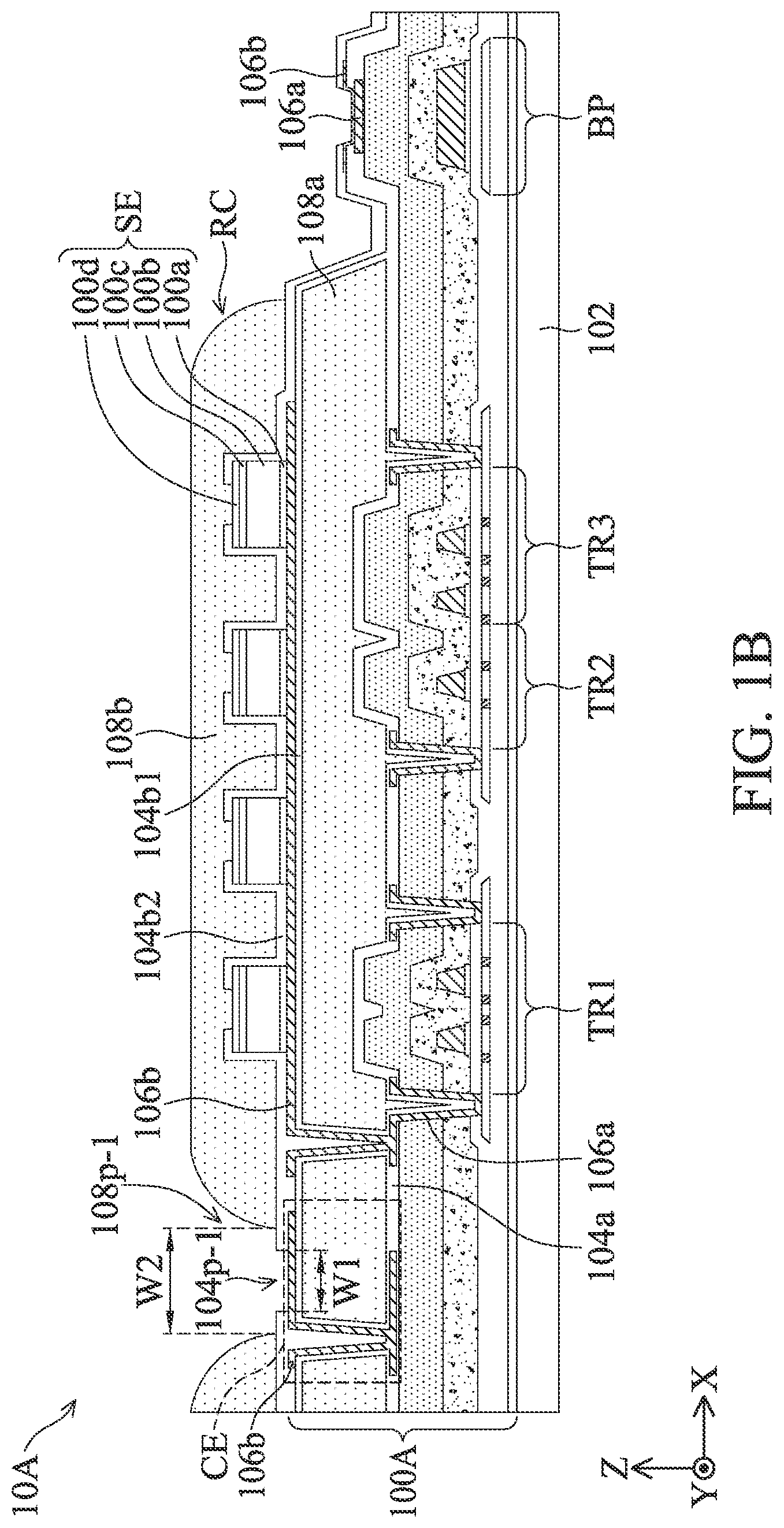 Patent US12433045 Figure 2 – Sensing device, method of manufacturing sensing device and electronic device