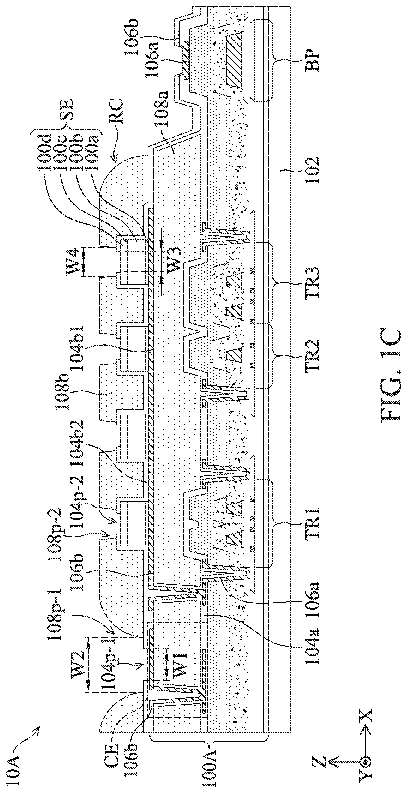 Patent US12433045 Figure 3 – Sensing device, method of manufacturing sensing device and electronic device
