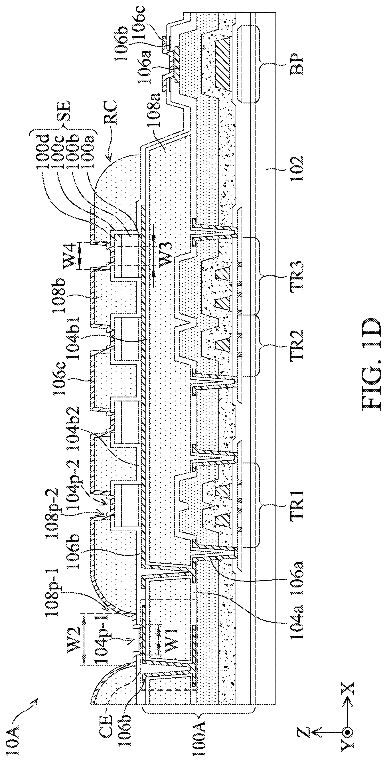 Patent US12433045 Figure 4 – Sensing device, method of manufacturing sensing device and electronic device