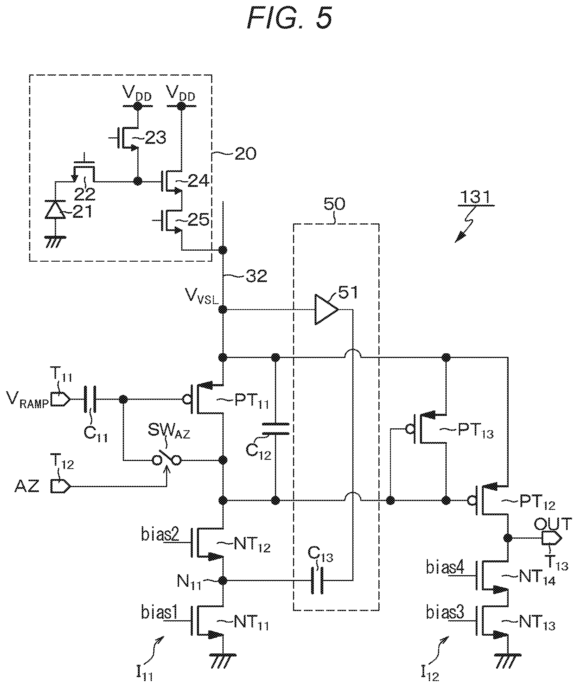 Patent US12433049 Figure 5 – Imaging device and electronic apparatus