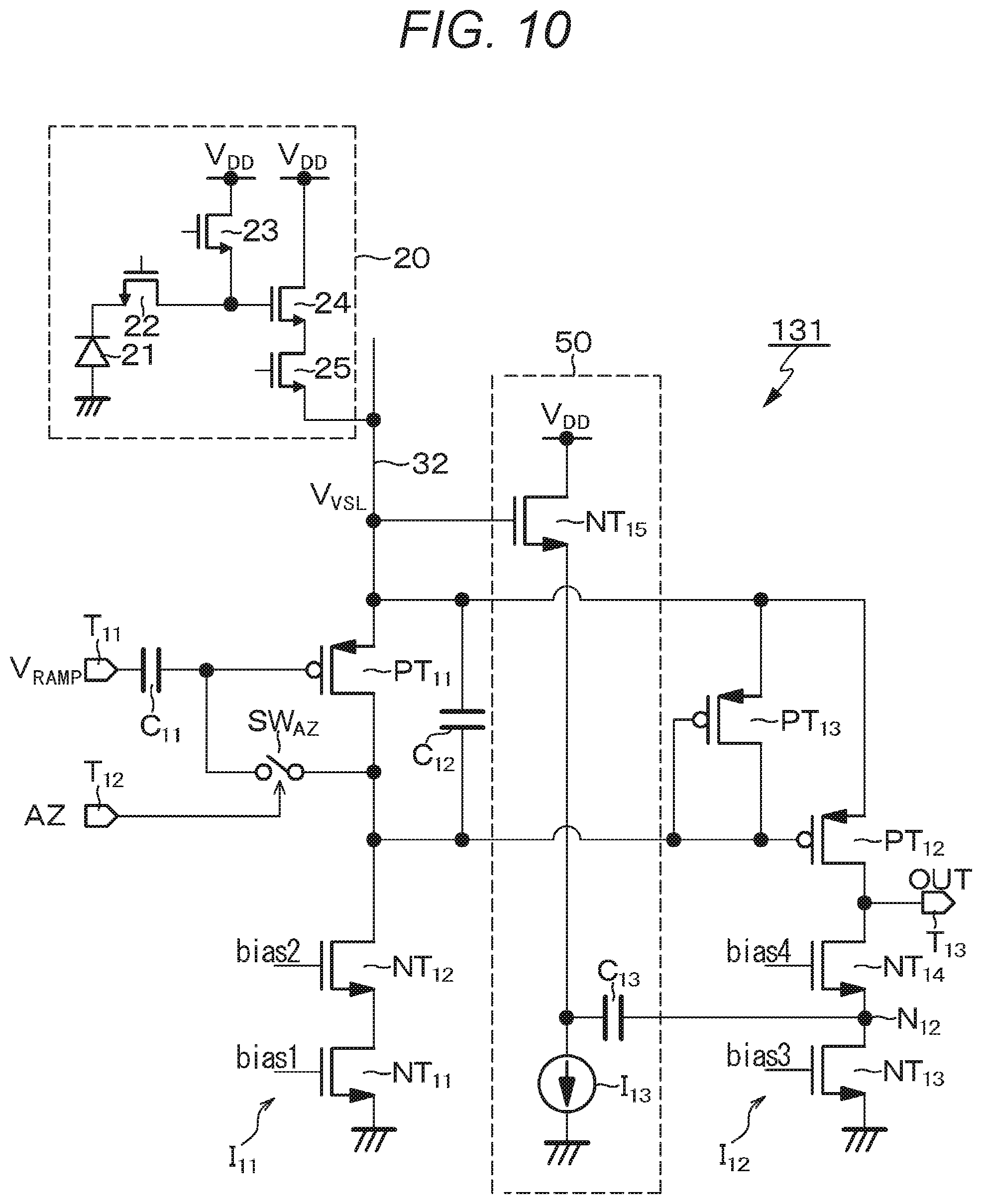 Patent US12433049 Figure 10 – Imaging device and electronic apparatus