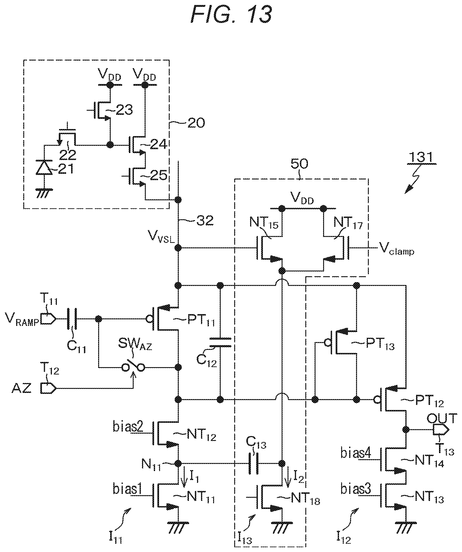 Patent US12433049 Figure 13 – Imaging device and electronic apparatus