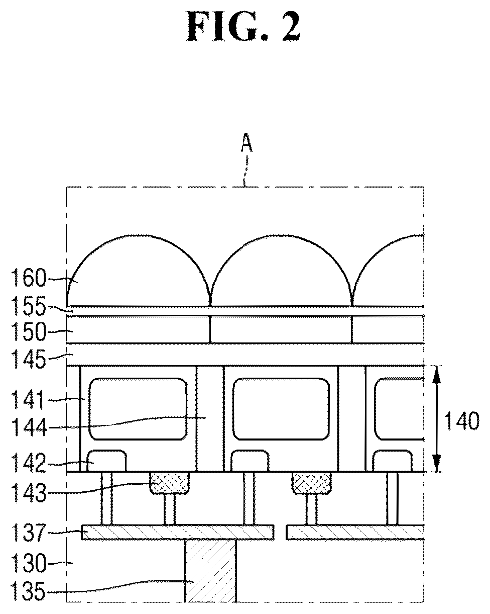 Patent US12433050 Figure 2 – Semiconductor package with protective mold
