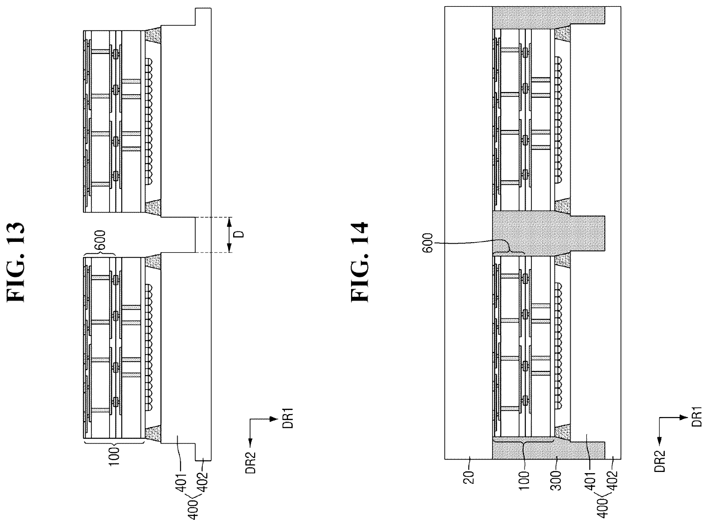 Patent US12433050 Figure 11 – Semiconductor package with protective mold