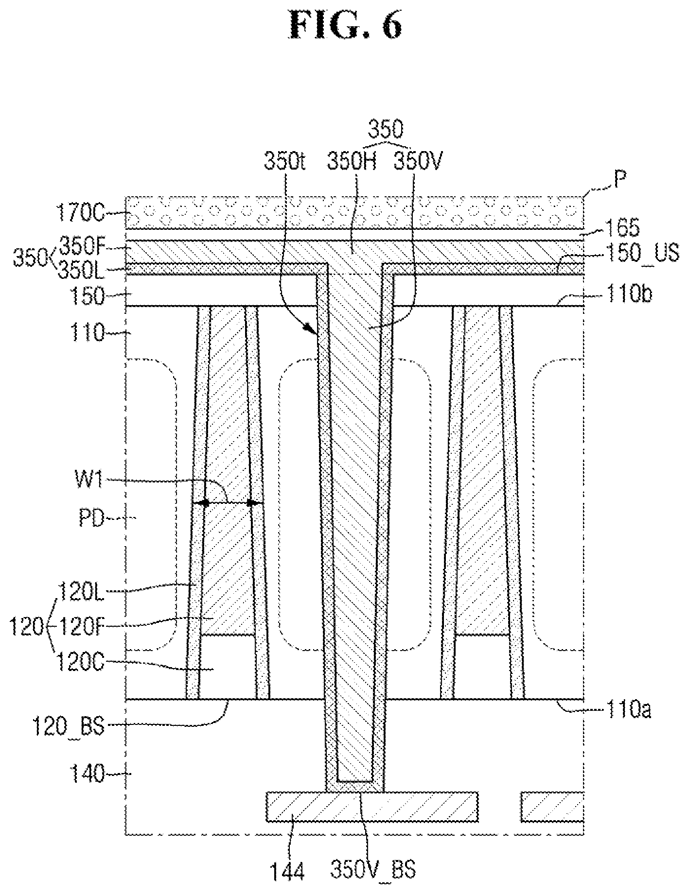 Patent US12433051 Figure 6 – Image sensor including a light blocking film