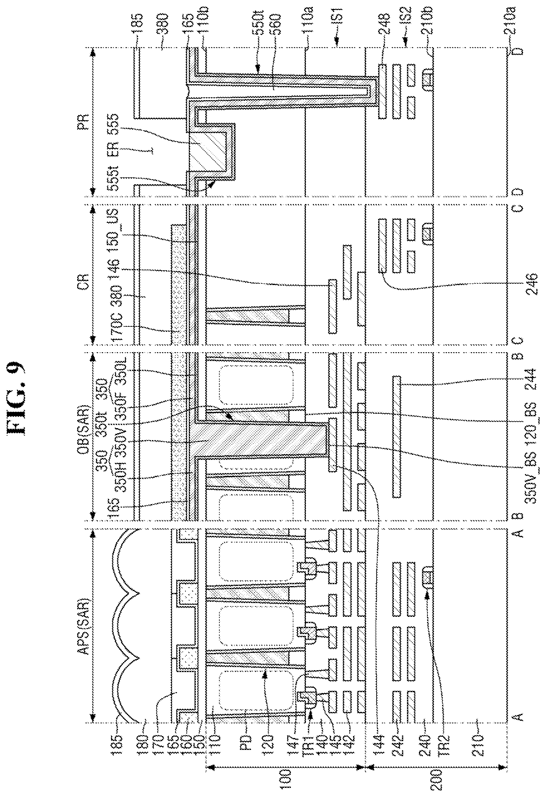 Patent US12433051 Figure 9 – Image sensor including a light blocking film