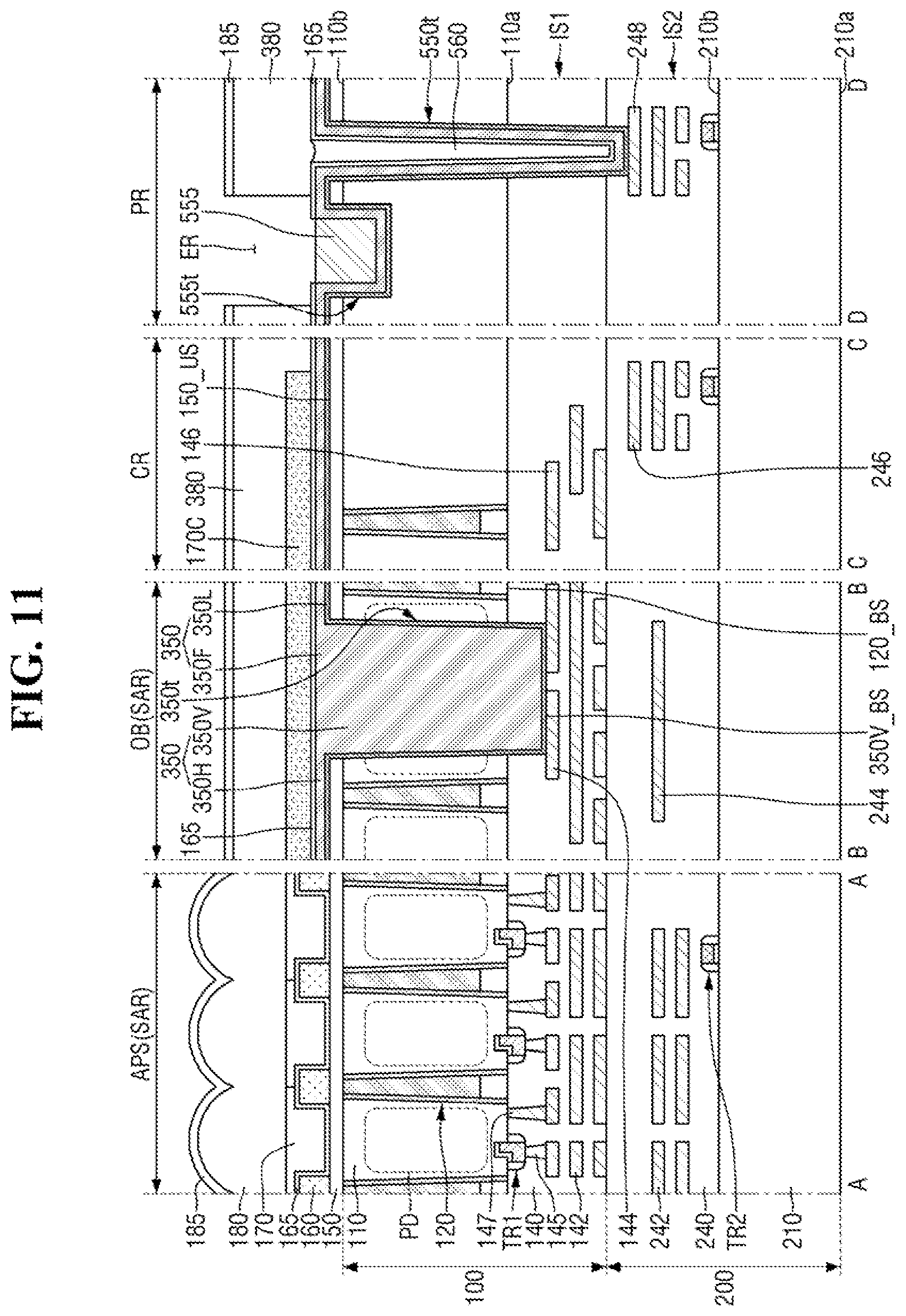 Patent US12433051 Figure 11 – Image sensor including a light blocking film