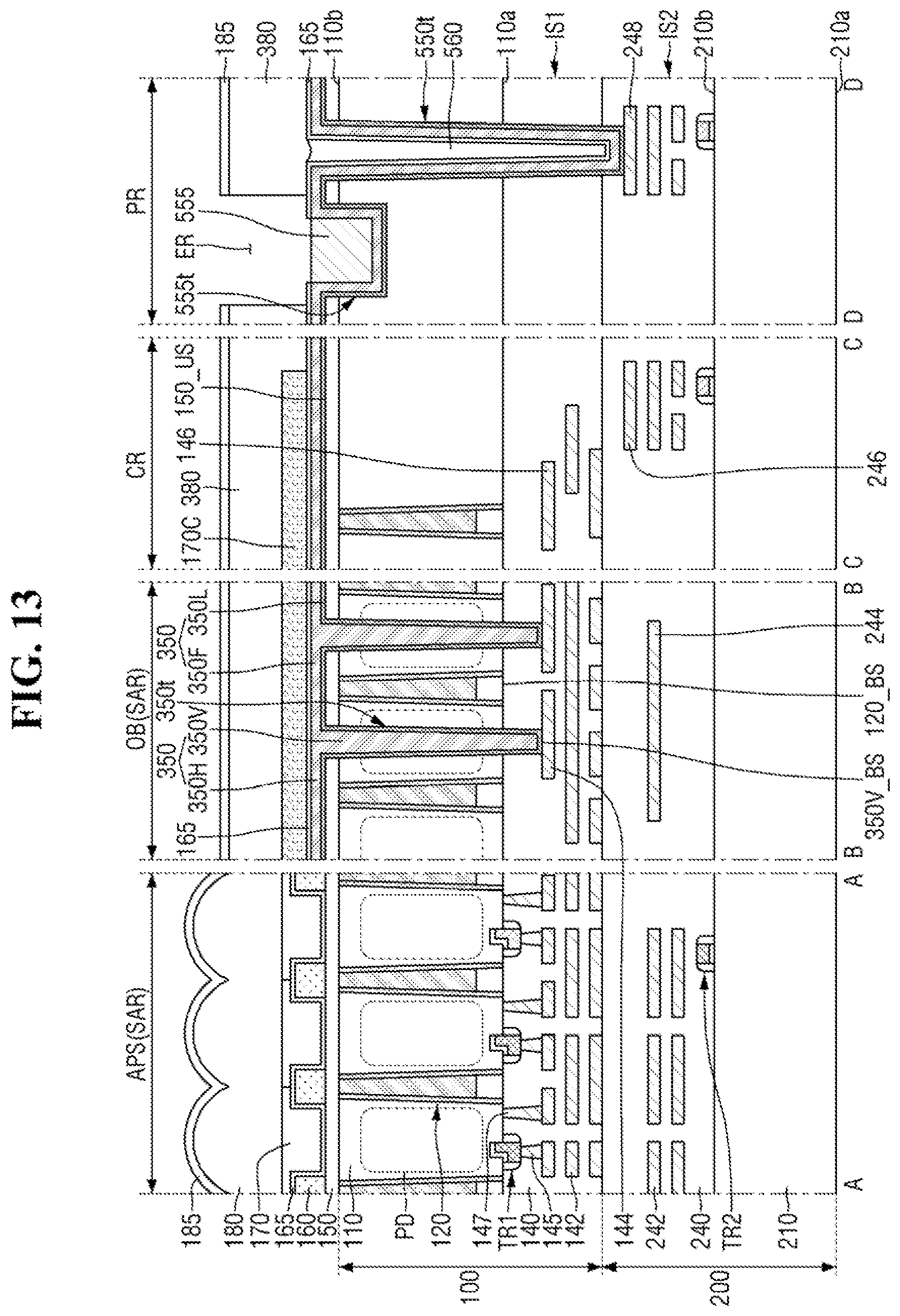 Patent US12433051 Figure 13 – Image sensor including a light blocking film