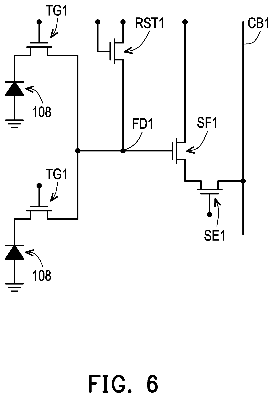 Patent US12433052 Figure 6 – Image sensor structure