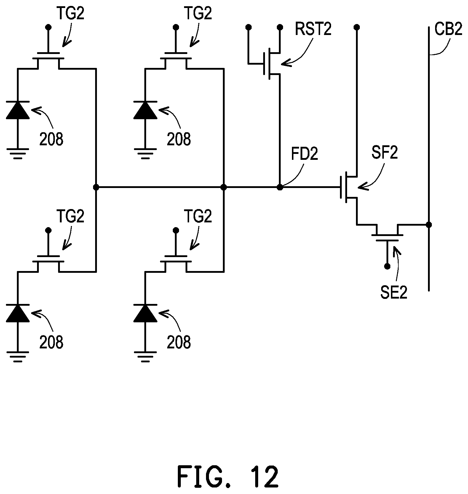 Patent US12433052 Figure 12 – Image sensor structure