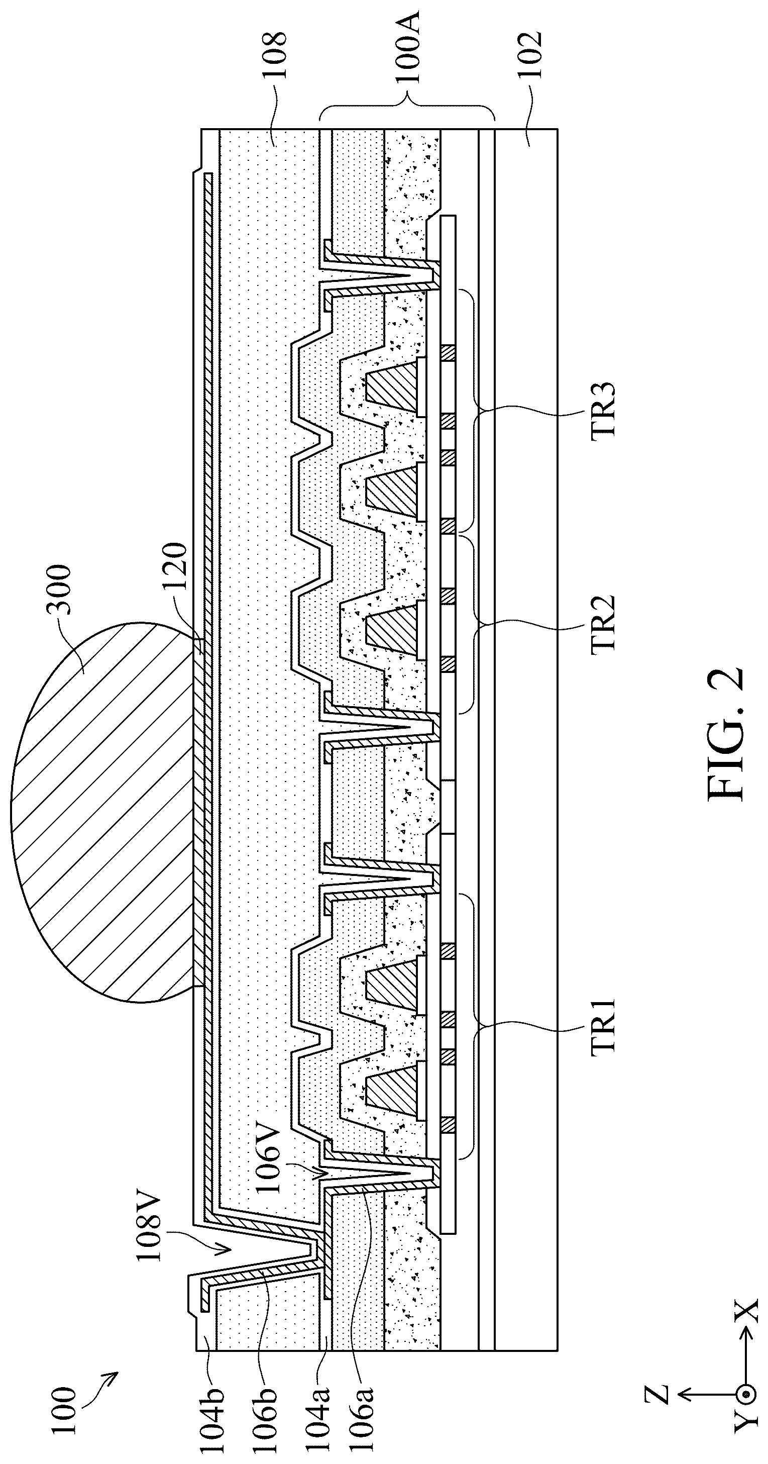 Patent US12433053 Figure 2 – Sensing device and electronic device