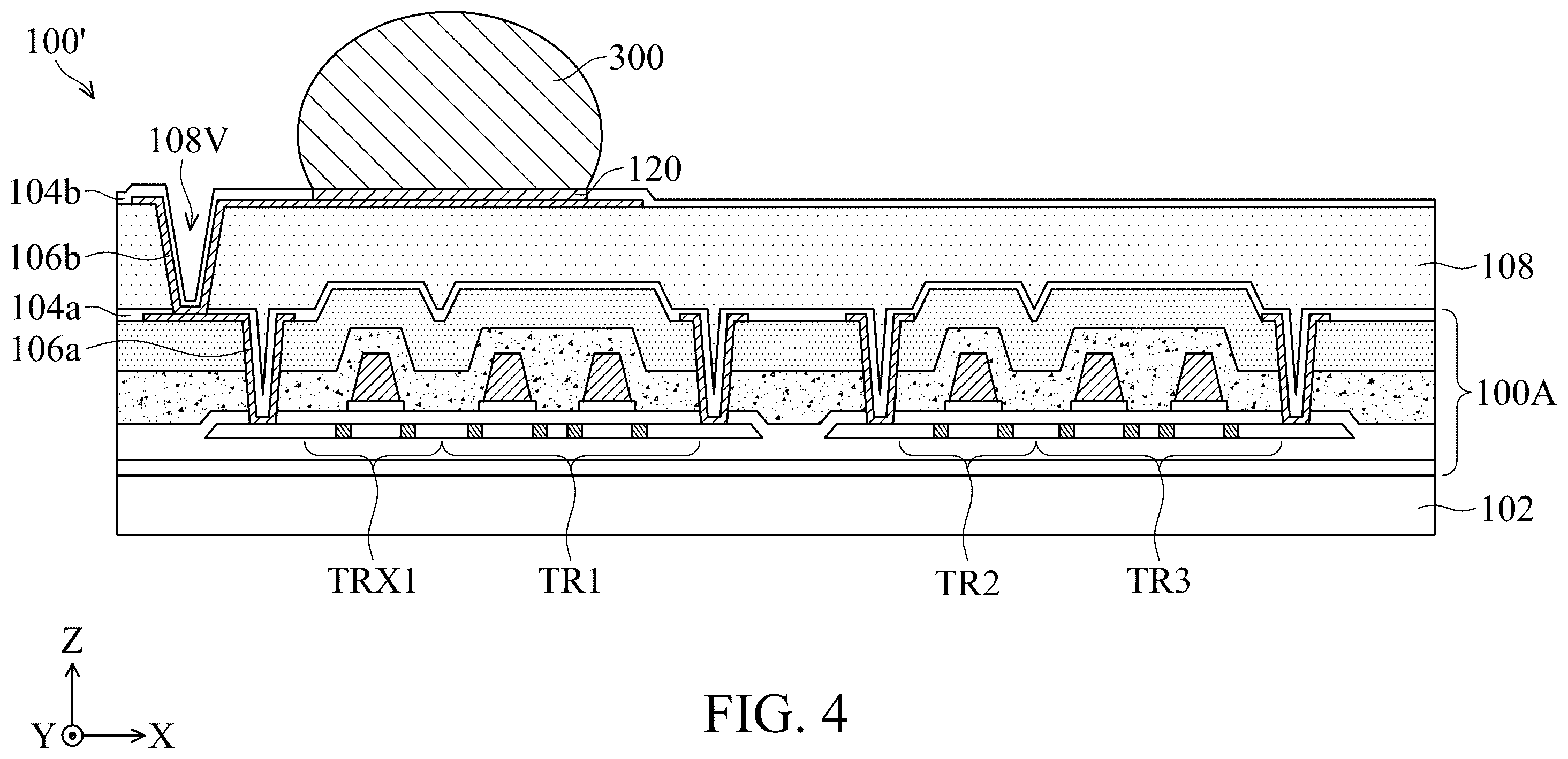 Patent US12433053 Figure 4 – Sensing device and electronic device